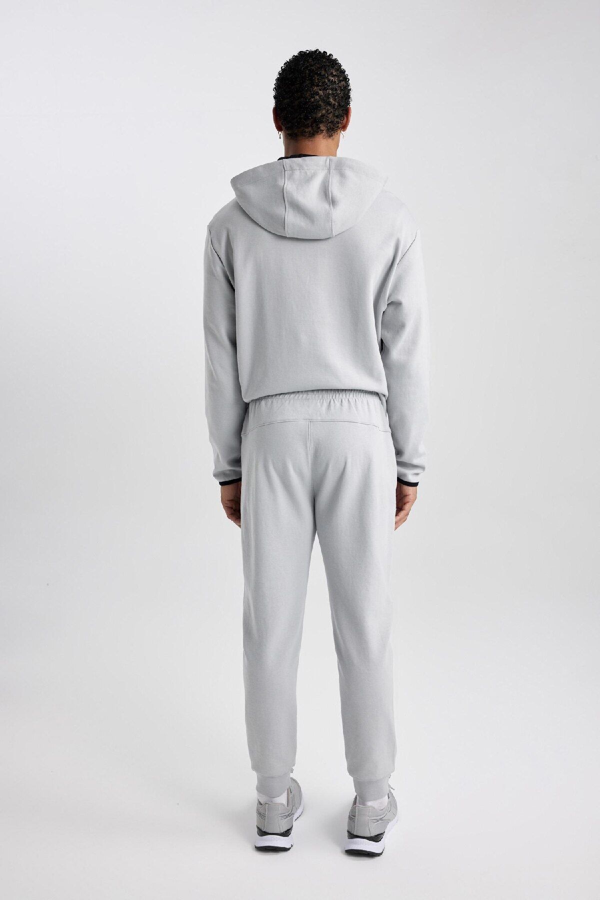 DeFacto-Flexible Elastic Jogger Sweatpants - Double Pockets, Standard Fit B4373Ax24Sp 8