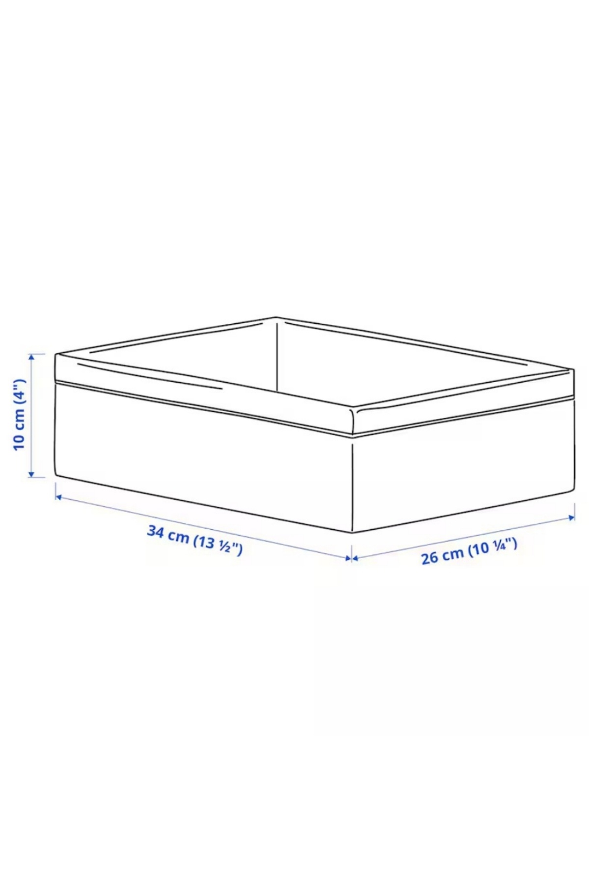 IKEA-BAXNA Organiser, Grey/White, 26x34x10 cm - Stylish Drawer Storage for Underwear & Accessories 5