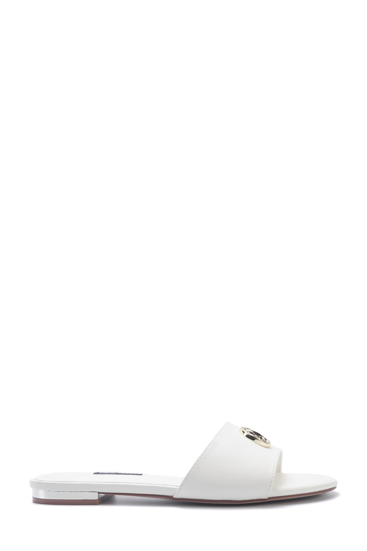 دمپایی تخت زنانه سفید Majorı 5fx Nine West
