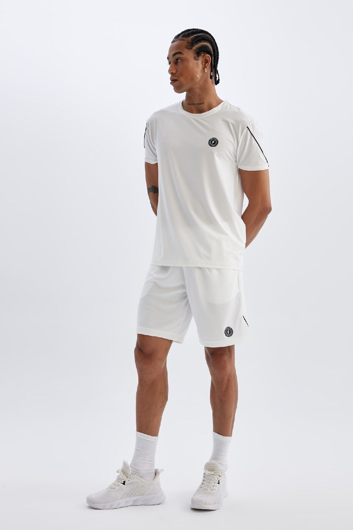 DeFacto-DeFactoFit - Shorts aus schwerem Stoff mit kurzem Bein für Sportler C1751AX24SM 1
