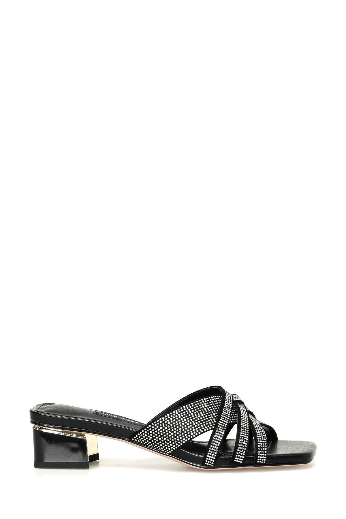 دمپایی پاشنه دار زنانه مشکی Belına 4fx Nine West
