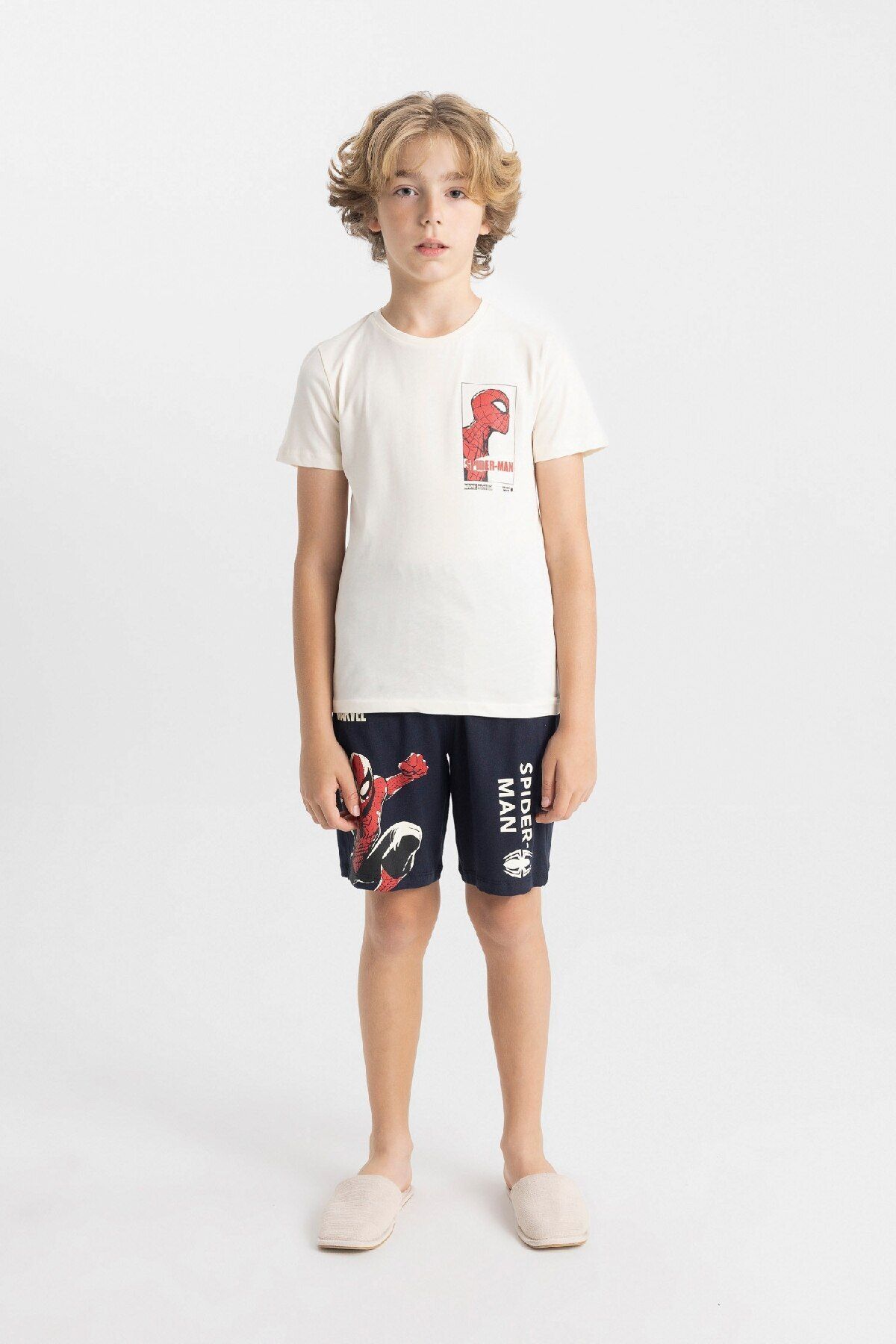DeFacto-Marvel Spiderman Pyjama-Set für Jungen – Kurzarm, C2849a824sm 1