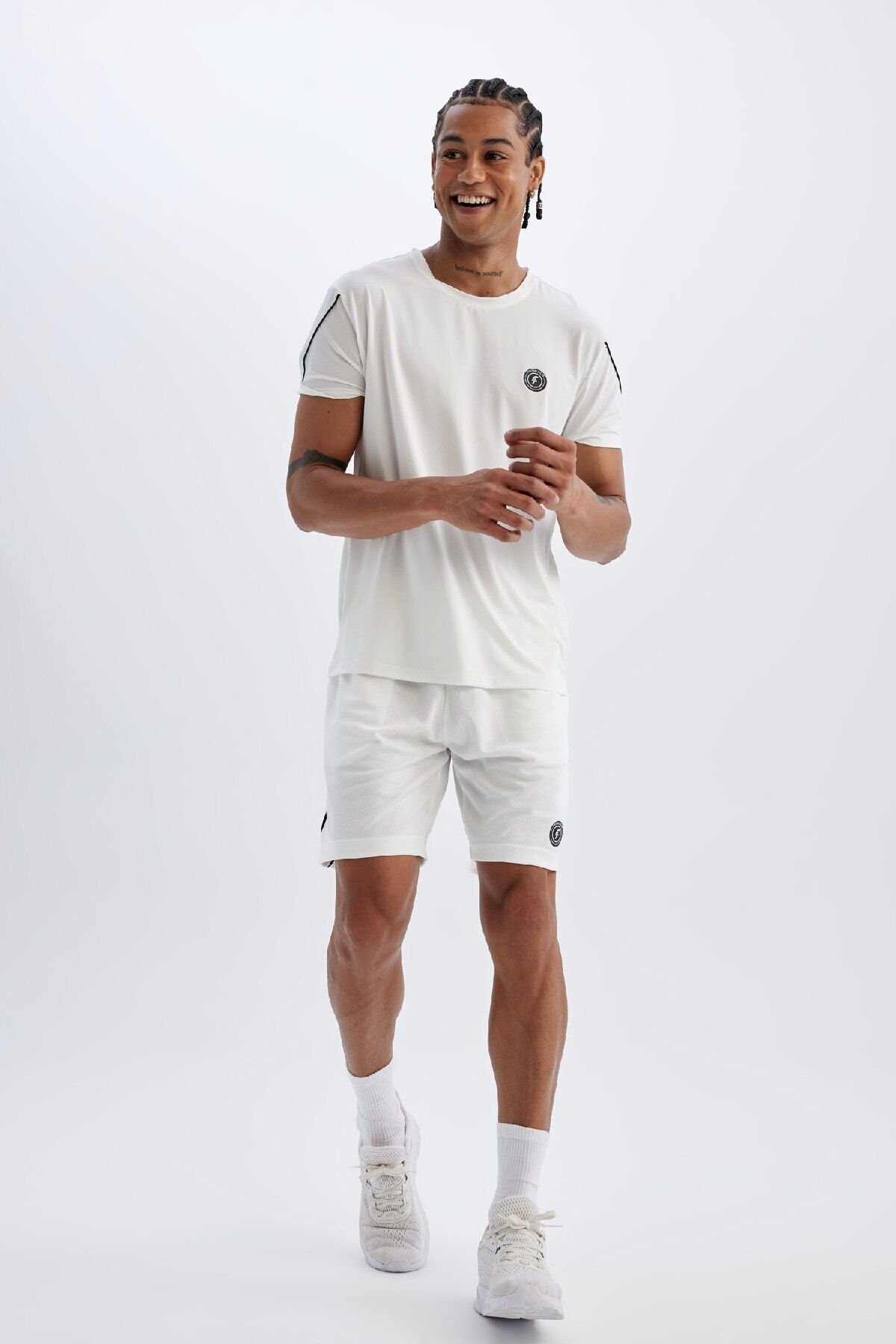 DeFacto-DeFactoFit - Shorts aus schwerem Stoff mit kurzem Bein für Sportler C1751AX24SM 2