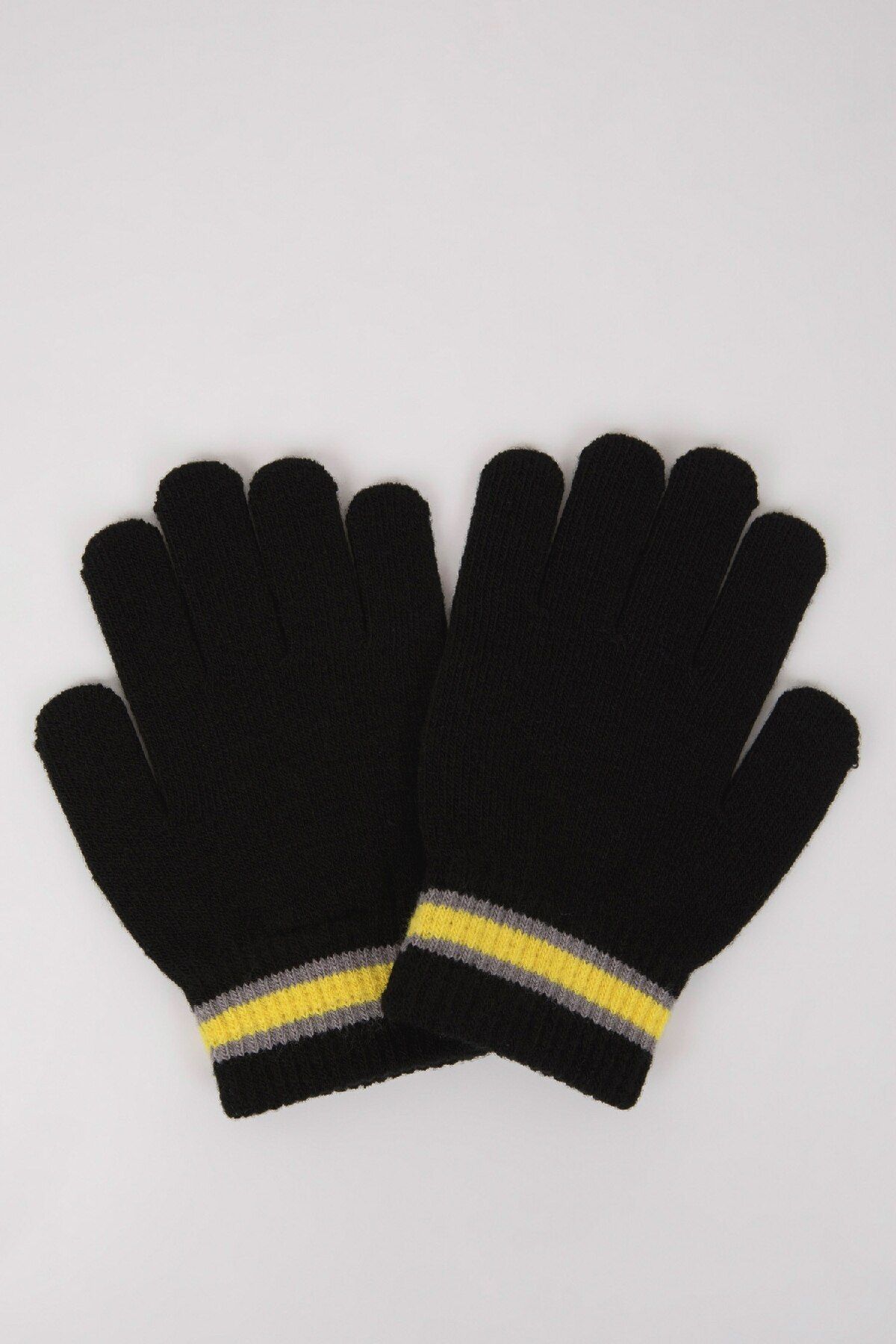 DeFacto-Rękawiczki chłopięce Batman Knitwear V1059A624Wn 4