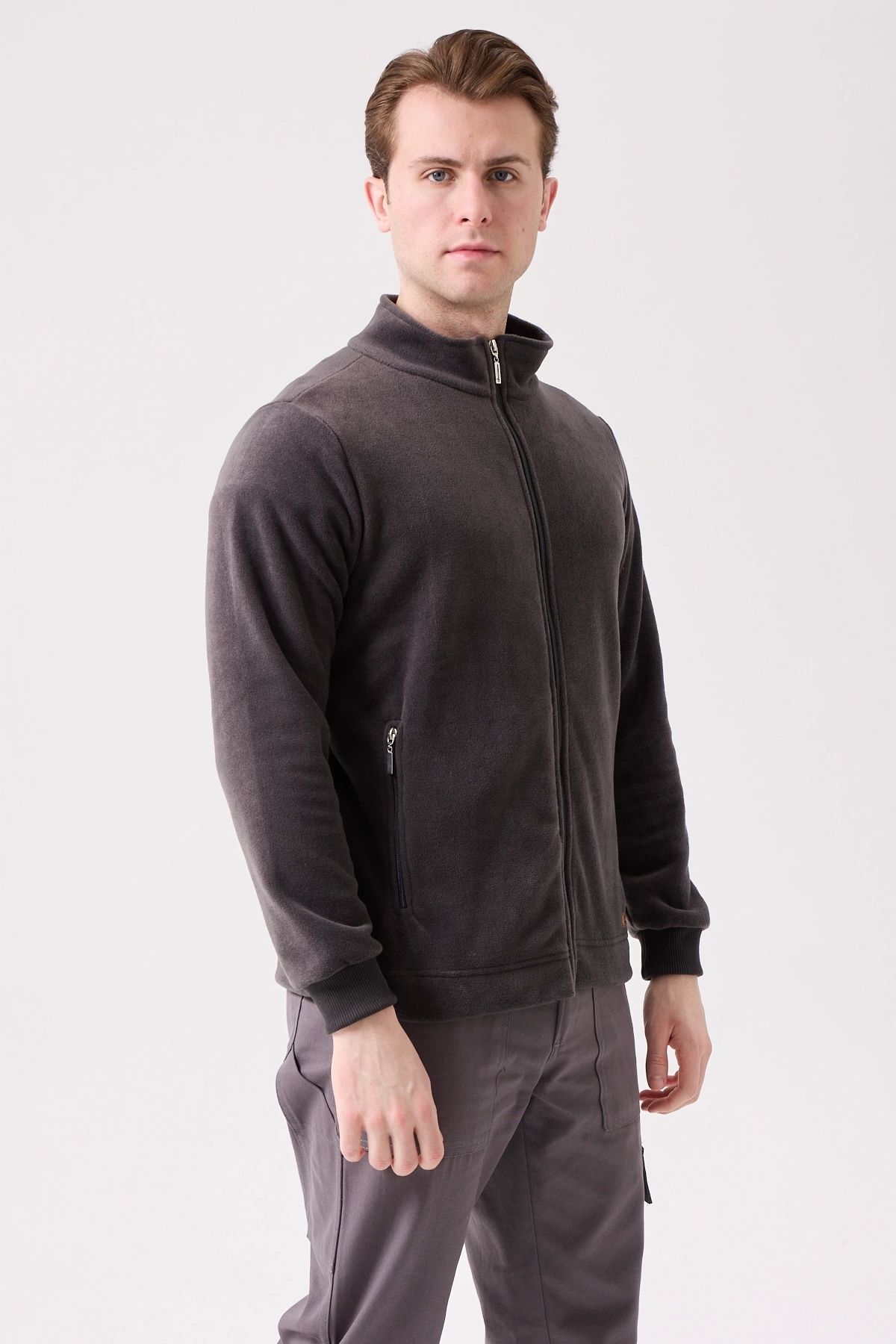 Kardelen İş Elbiseleri-Galanthus Fleece Coat Men's Zip-Up Warm Comfortable and Durable Winter Fleece 7