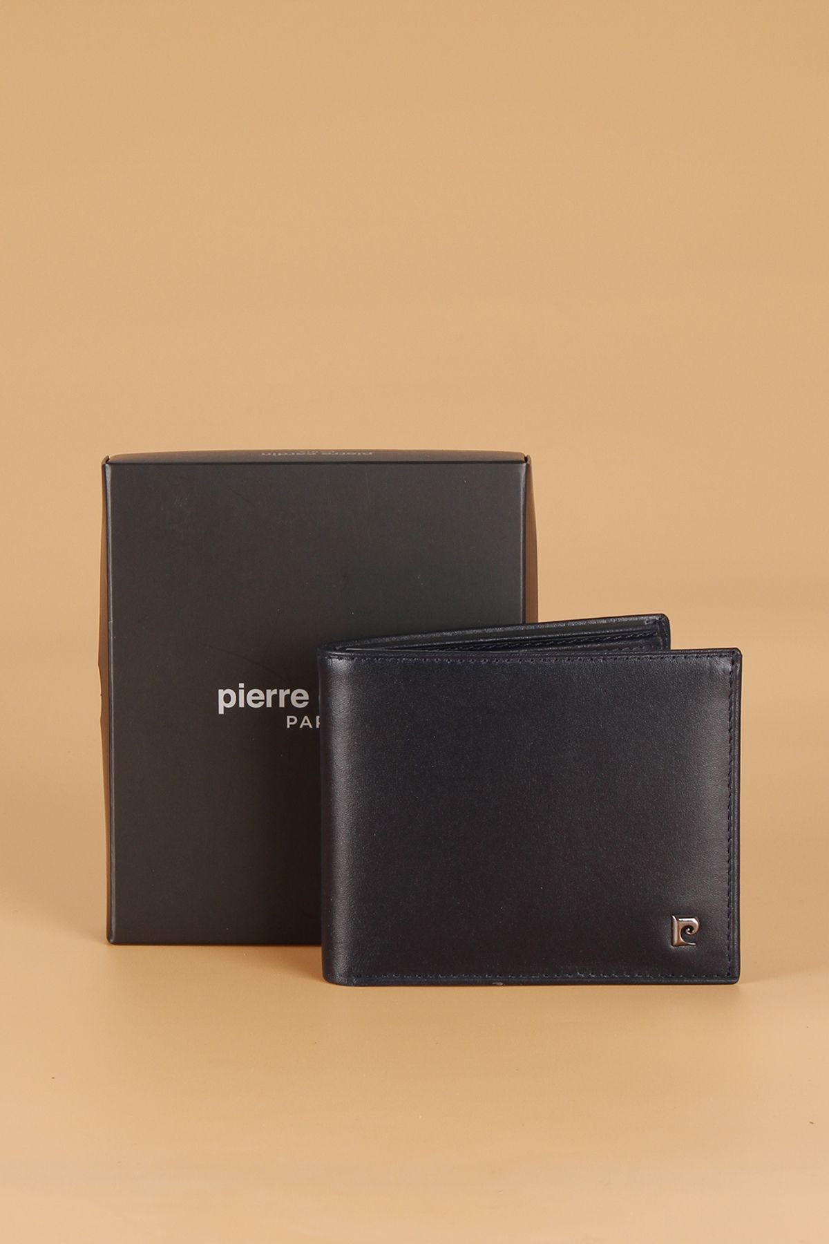 جا کارتی کیف پول مردانه چرم اصل 2361 آنالین آبی سرمه ای Pierre Cardin