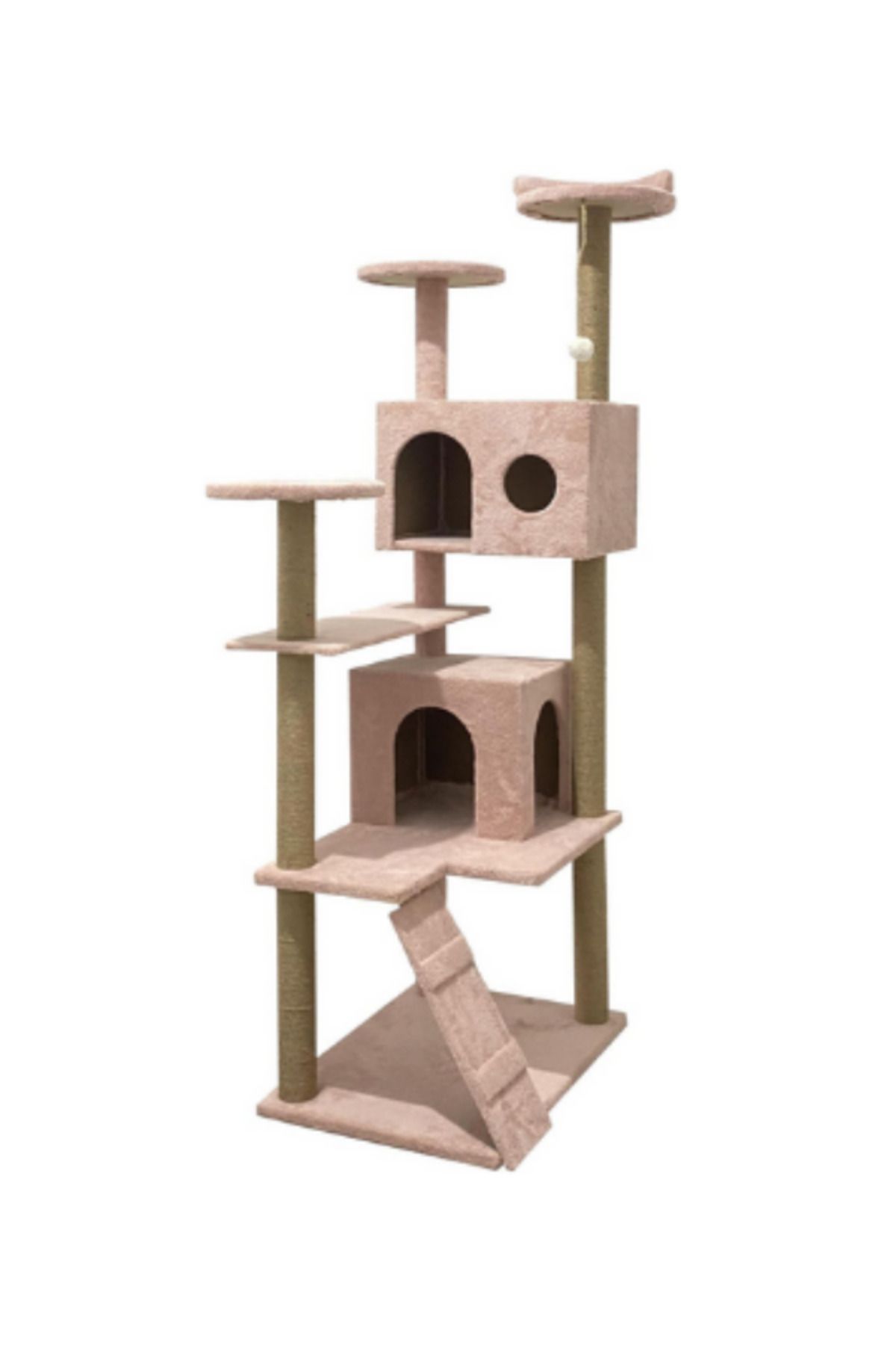 Petilux-Multi-Storey Cat House and Scratching Tower Cat Play and Rest Area with Jute Drawstring Scratching Area 2