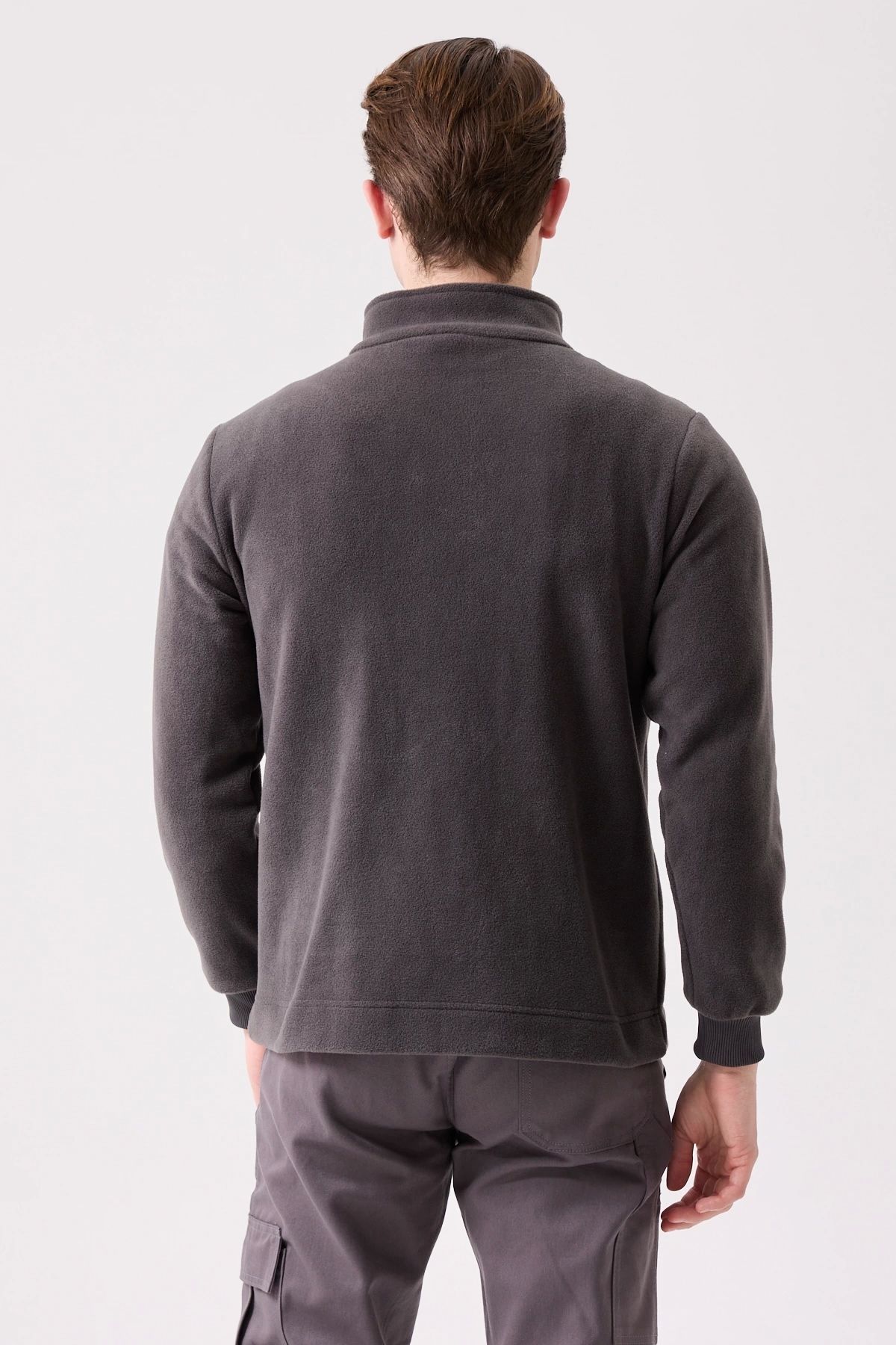 Kardelen İş Elbiseleri-Galanthus Fleece Coat Men's Zip-Up Warm Comfortable and Durable Winter Fleece 4