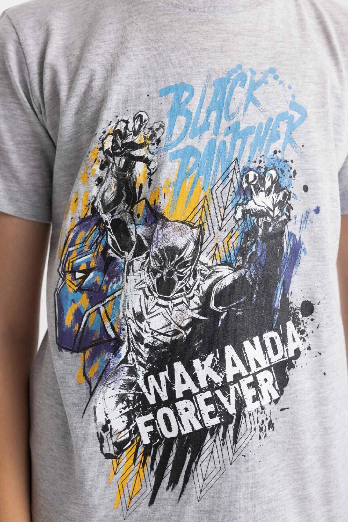 DeFacto-Piżama dla chłopca Marvel - krótki rękaw, C5505A824Sm 5