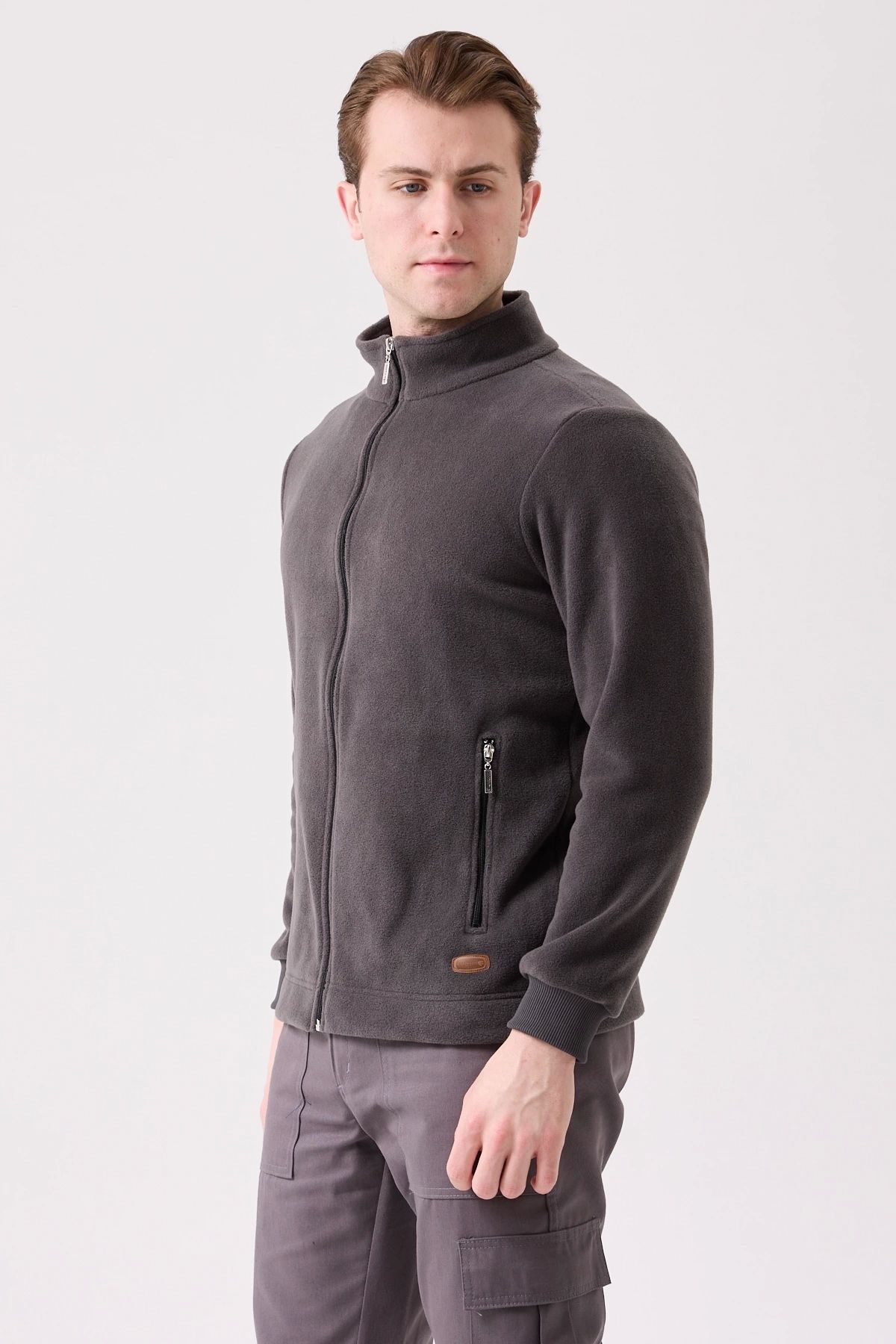 Kardelen İş Elbiseleri-Galanthus Fleece Coat Men's Zip-Up Warm Comfortable and Durable Winter Fleece 3