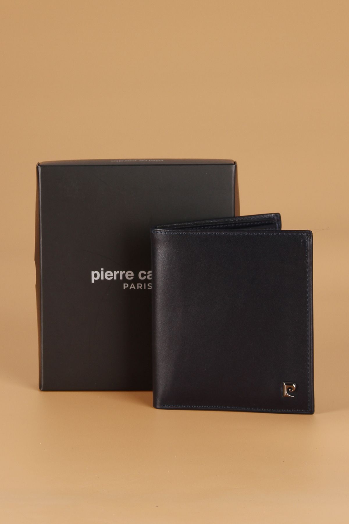 جا کارتی کیف پول مردانه چرم اصل 2016 آنالین آبی سرمه ای Pierre Cardin