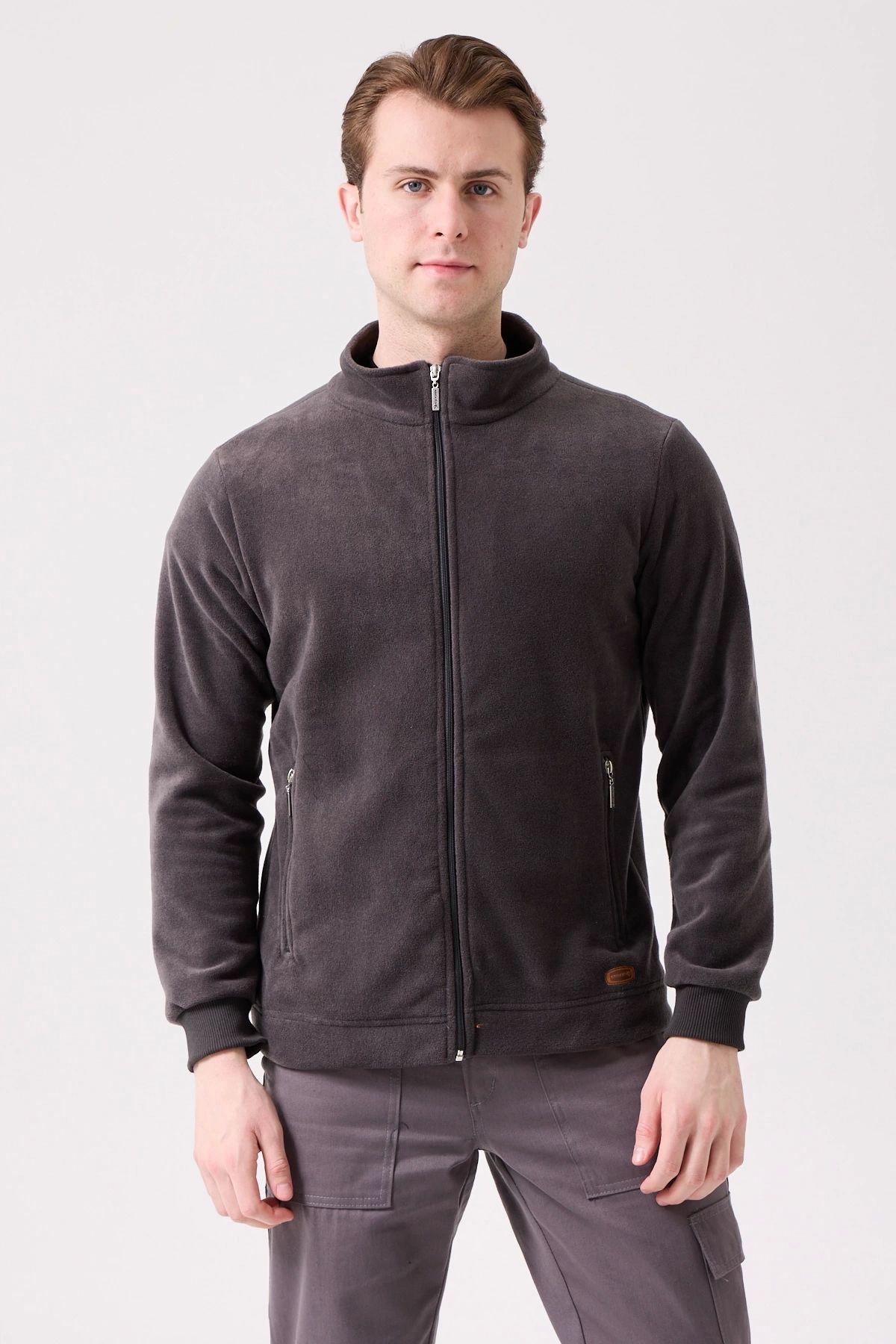 Kardelen İş Elbiseleri-Galanthus Fleece Coat Men's Zip-Up Warm Comfortable and Durable Winter Fleece 8