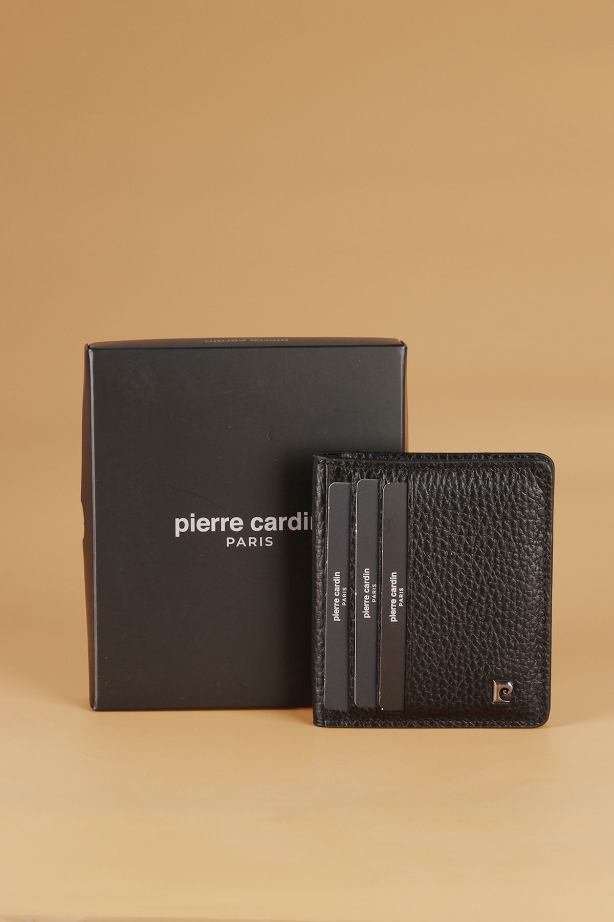 جا کارتی کیف پول مردانه چرم اصل 206 FLOTUR-BLACK Pierre Cardin