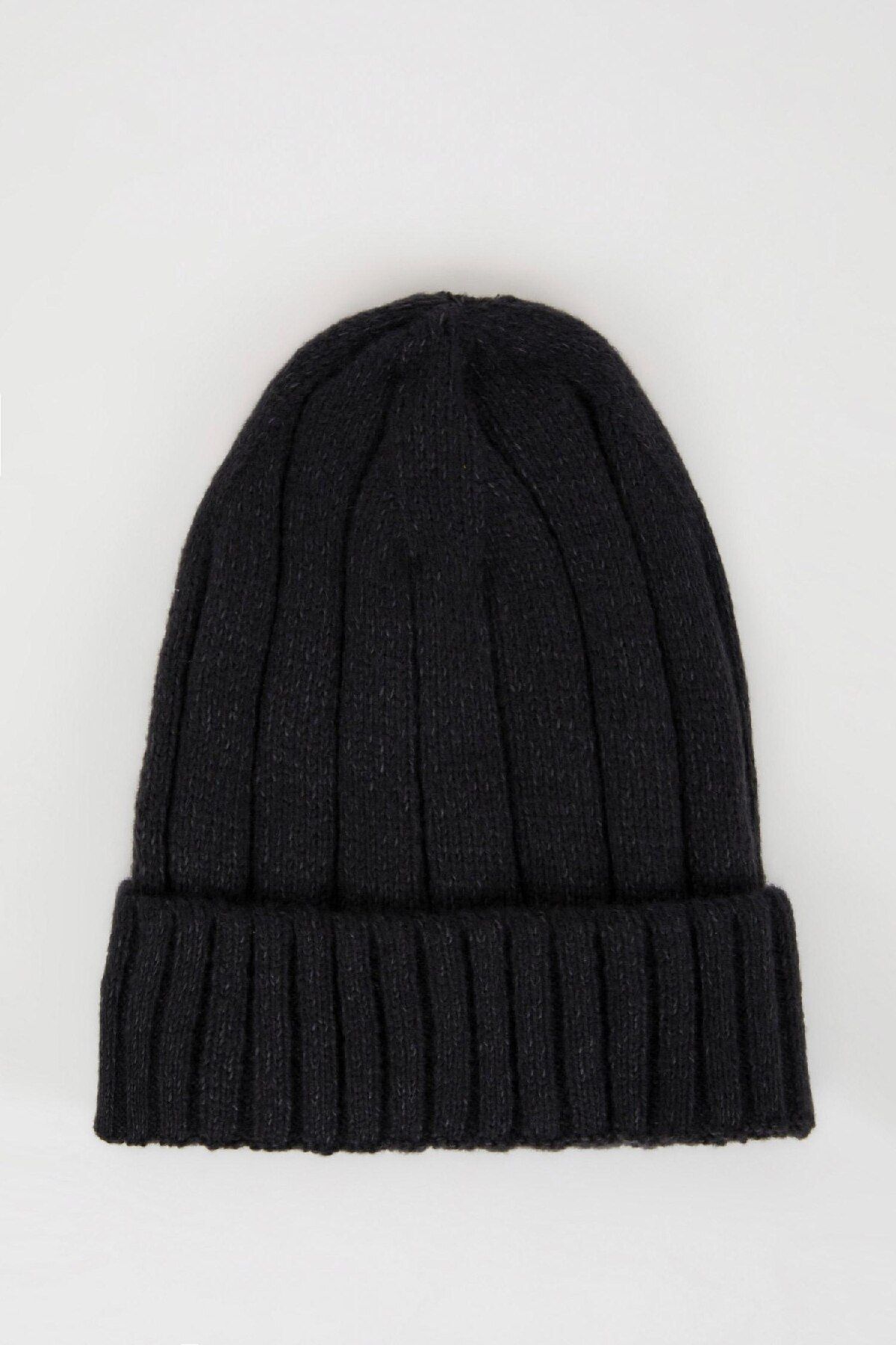 DeFacto-Men's Corded Basic Plain Knitted Beret C7139Ax24Wn 4