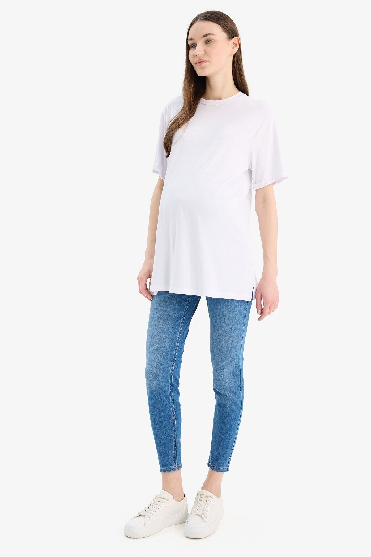DeFacto-Umstandshose mit schmaler Passform, hoher Taille, geradem Bein, Standardgröße, Z6882az24sp 3
