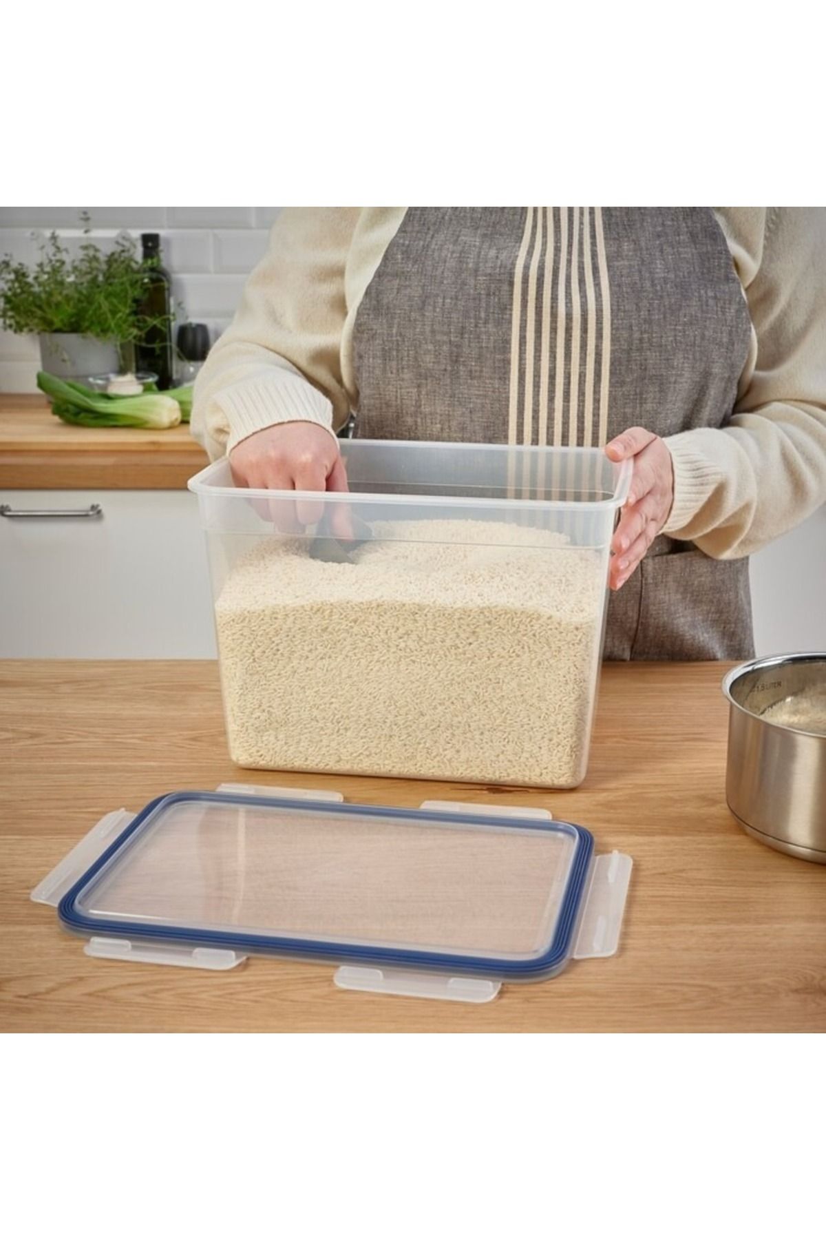 IKEA-365+ Large Food Container 10.6L | BPA-Free, Airtight, Stackable, Microwave & Freezer Safe 2