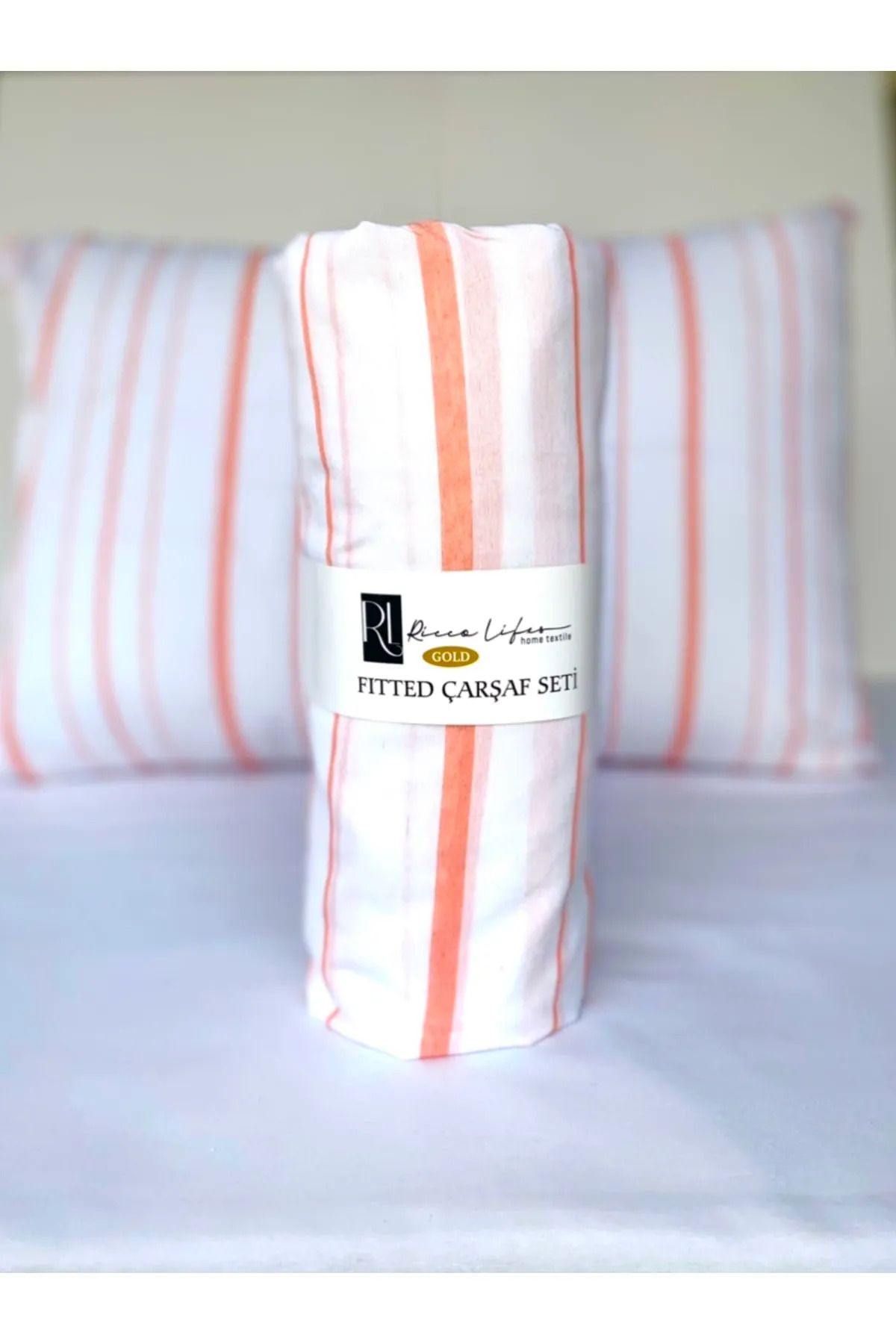 Sdream-Elastic Line Bed Sheet Set: Cotton Pillowcases - Single/Part - Battal 2