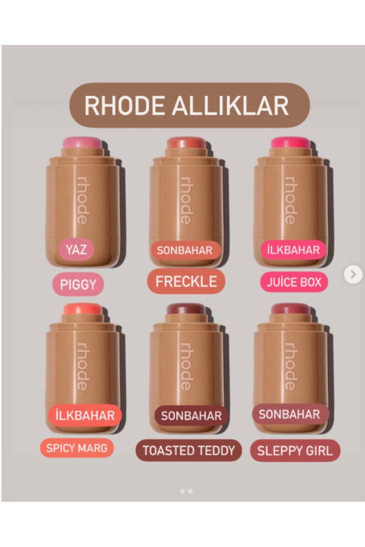 رژگونه صورتی سرخ شدن جیب اورجینال rhode