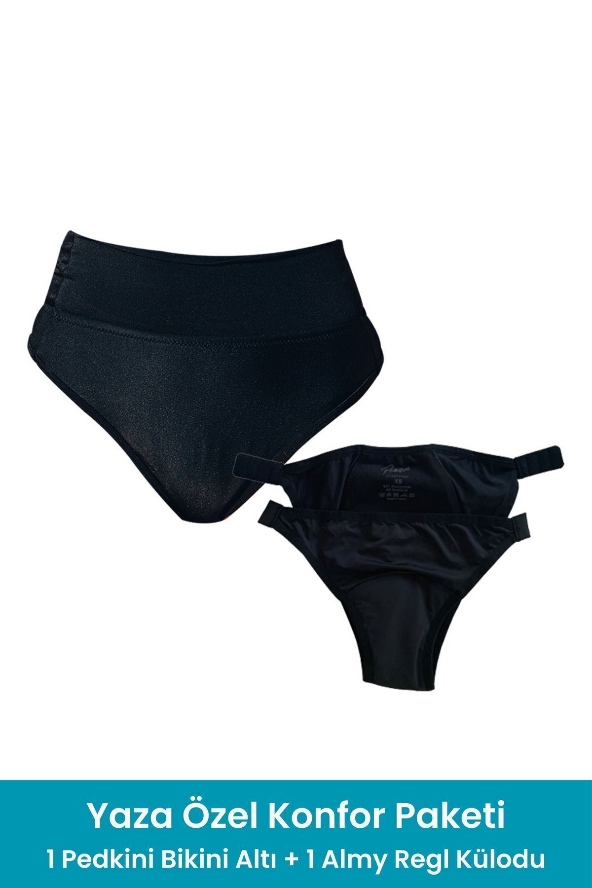 PEDDON Pantaloni De Bikini De Vară Special Confortabili - Chiloți Menstruali Almy, Pachet De Oportunitati Super Absorbante Femeie - M