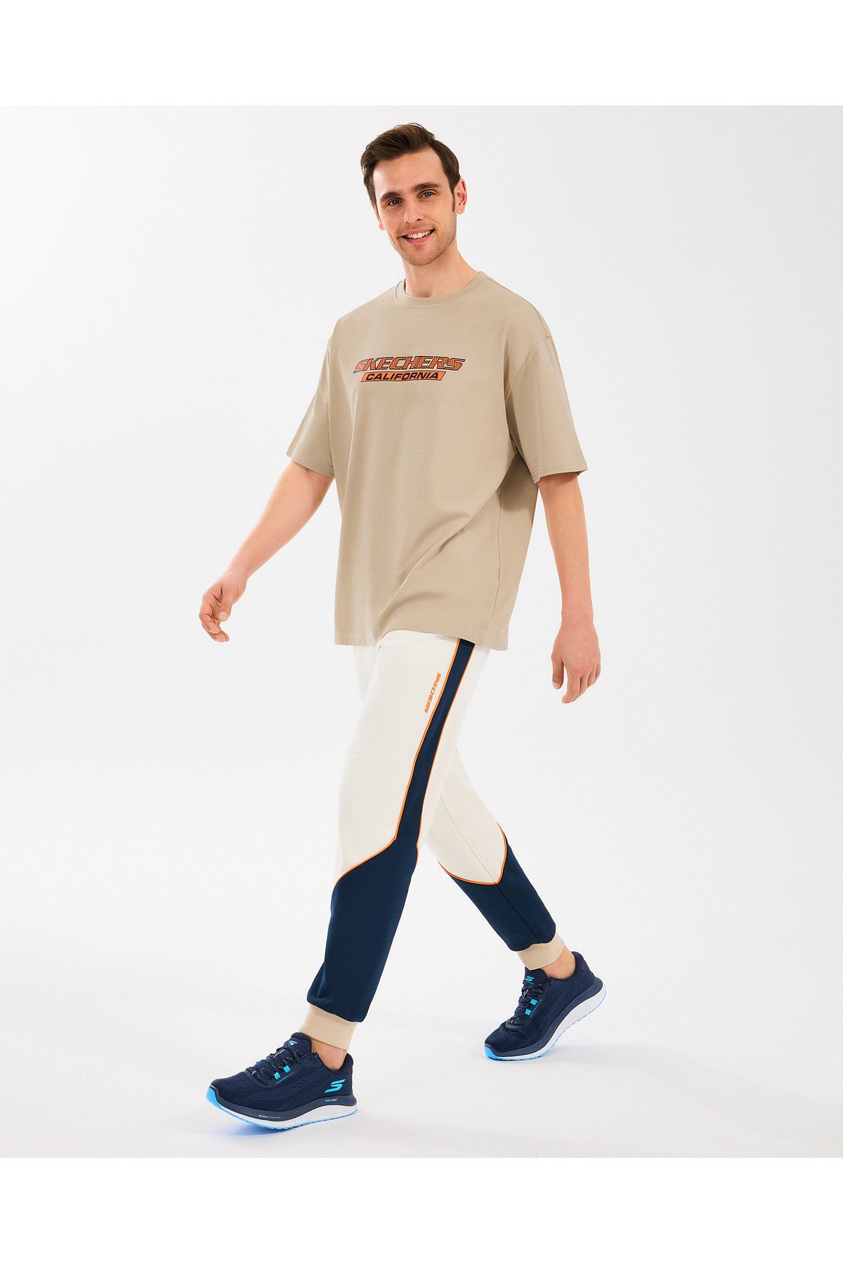 شلوار گرمکن مردانه مردانه S2510037-102 مدل M Diagonal Lw Fleece Jogger Skechers