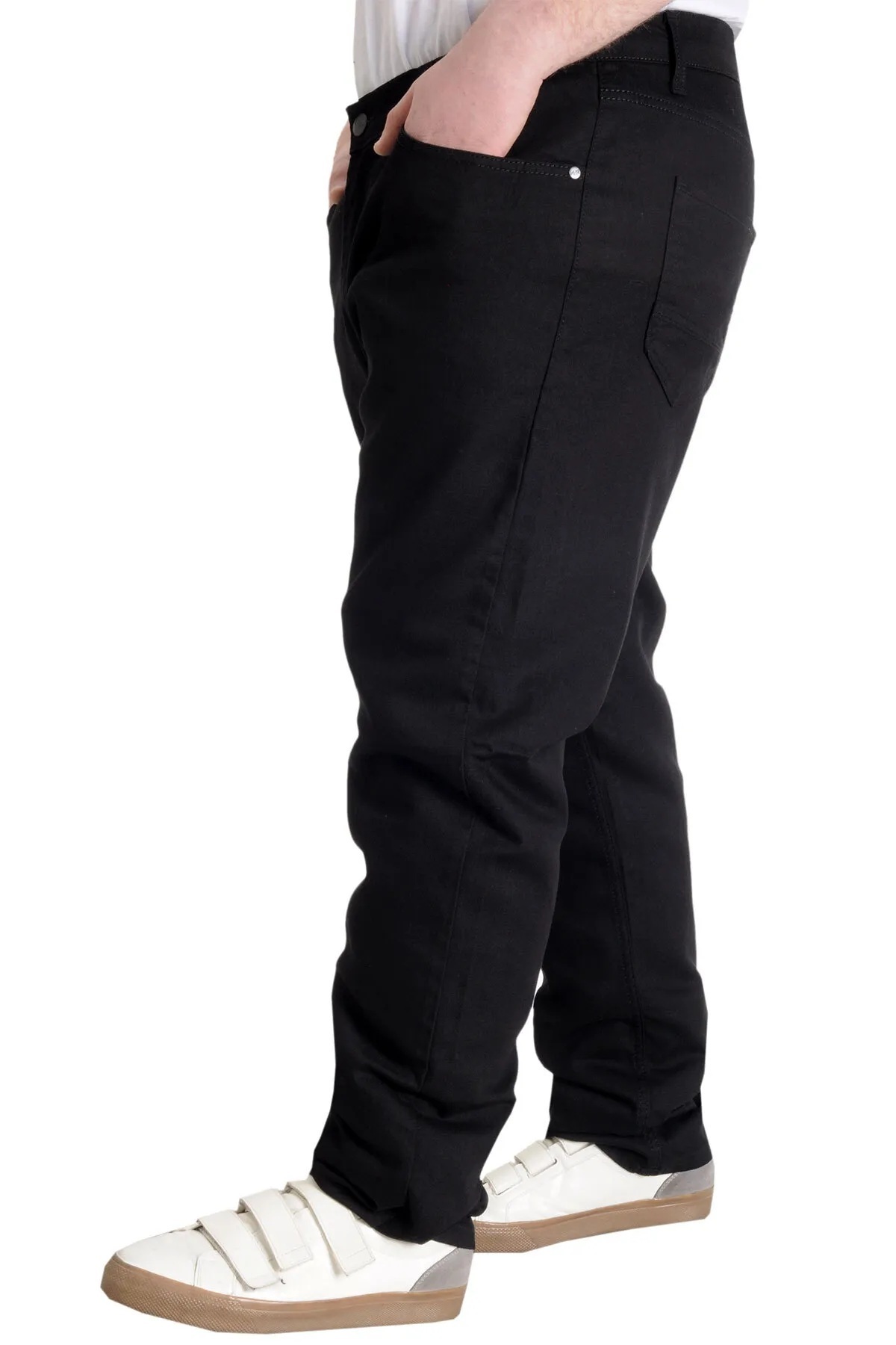 gambia outdoors Klasik Fit Normal Paça Rahat Battal Esnek Erkek Büyük Beden Pantolon görsel 3