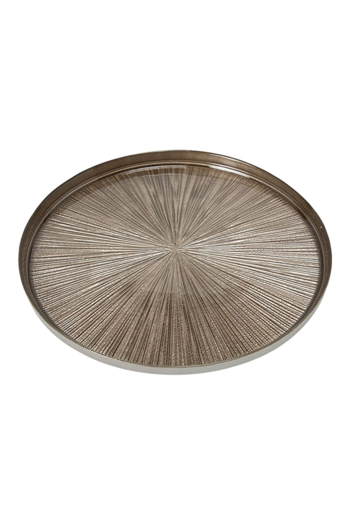 Secret de Gourmet طبق عشاء أسترا زجاجي أنيق دائري الشكل 28 سم