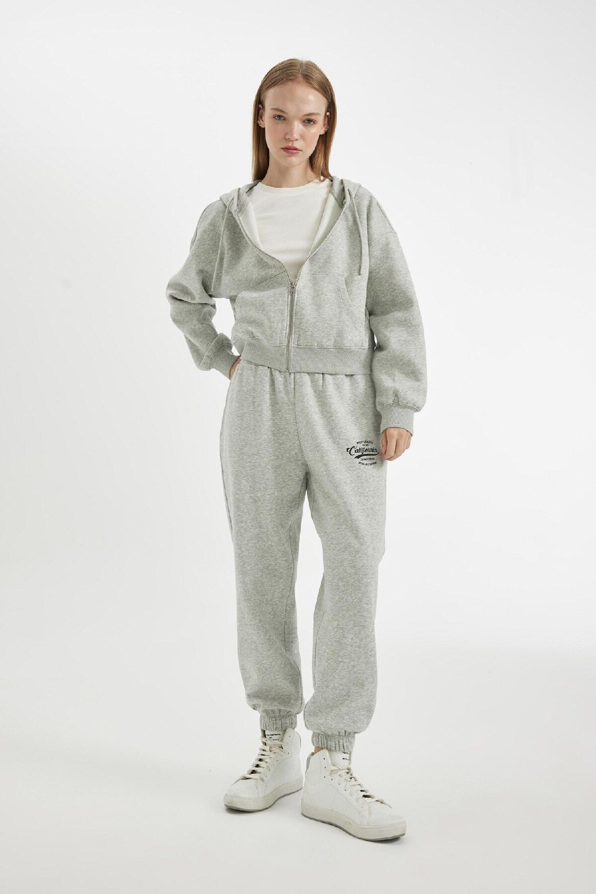DeFacto-Printed Jogger Sweatpants - Basic with Elastic Waist and Pockets 25K801T01063 7
