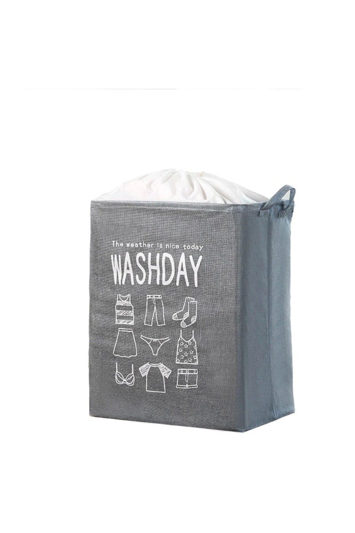 Flippy Cutie Depozitare, , De Tip Cos Pentru Haine, 72 L, 30x40x60 Cm, Cu. Imprimeu Textil, Gri - One Size