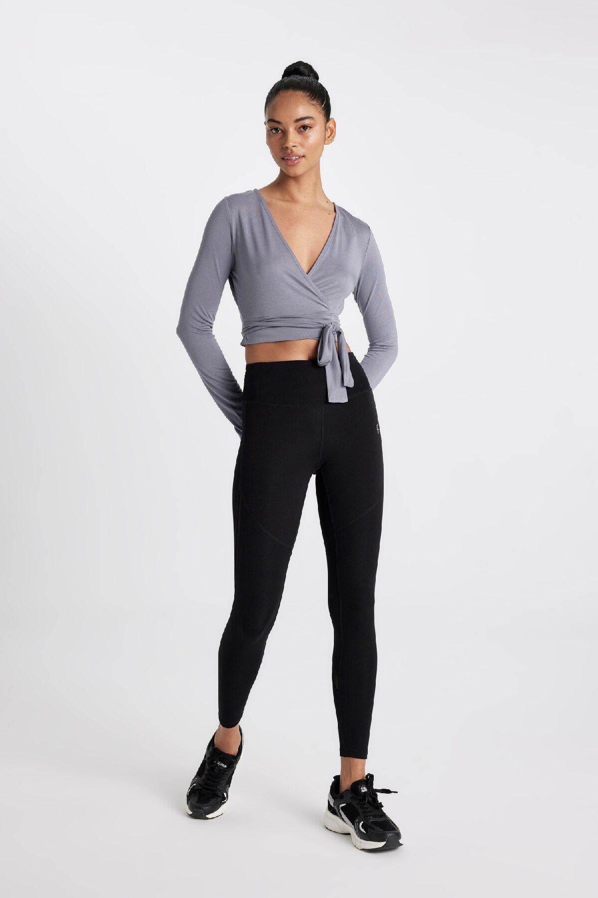 DeFacto-DeFactoFit - Sport-Leggings aus schwerem Stoff, taillenbetont - C3509AX24SM 3