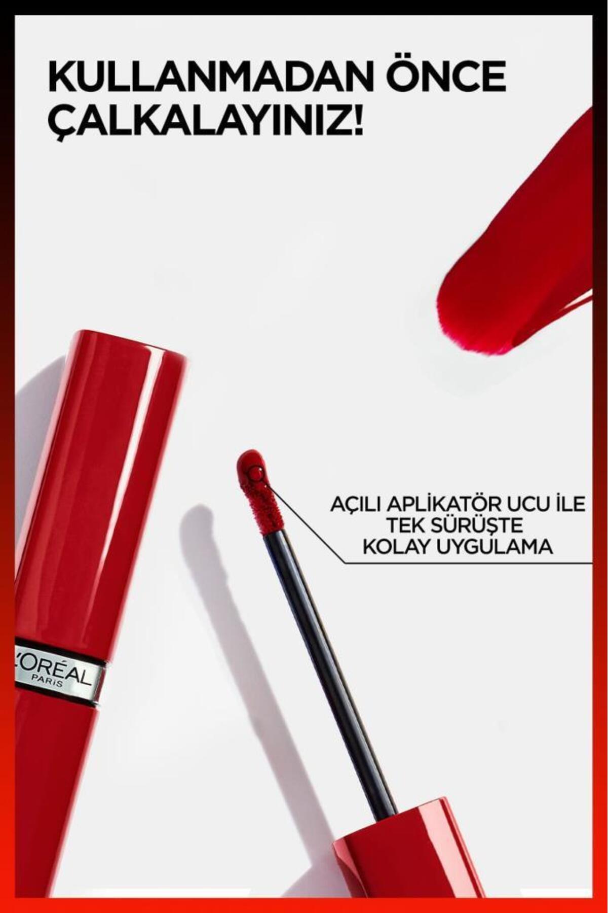 رژ لب مایع براق Infaillible Laque Resistance - 520 Berry Bordeaux — رنگ LPINFLAQUELIKITRUJ — تصویر 2 از 8