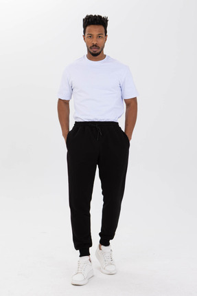 Saliha Art Project Siyah Unisex Premium Kalite Eşofman Altı