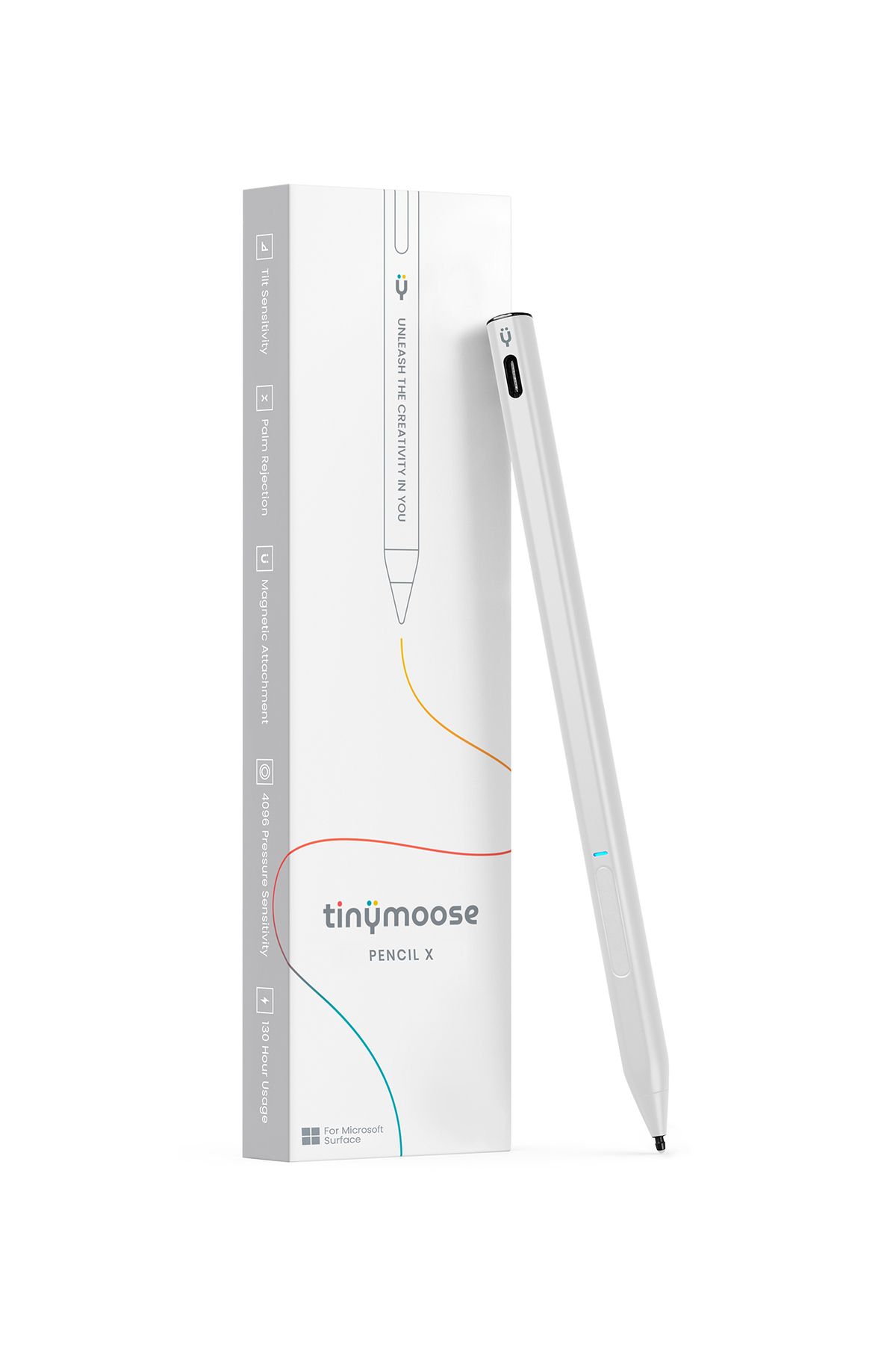 Tinymoose-Pencil X – Stylus for Surface Pro/Book/Laptop/Go with Pressure Sensitivity, Tilt & Palm Rejection 1