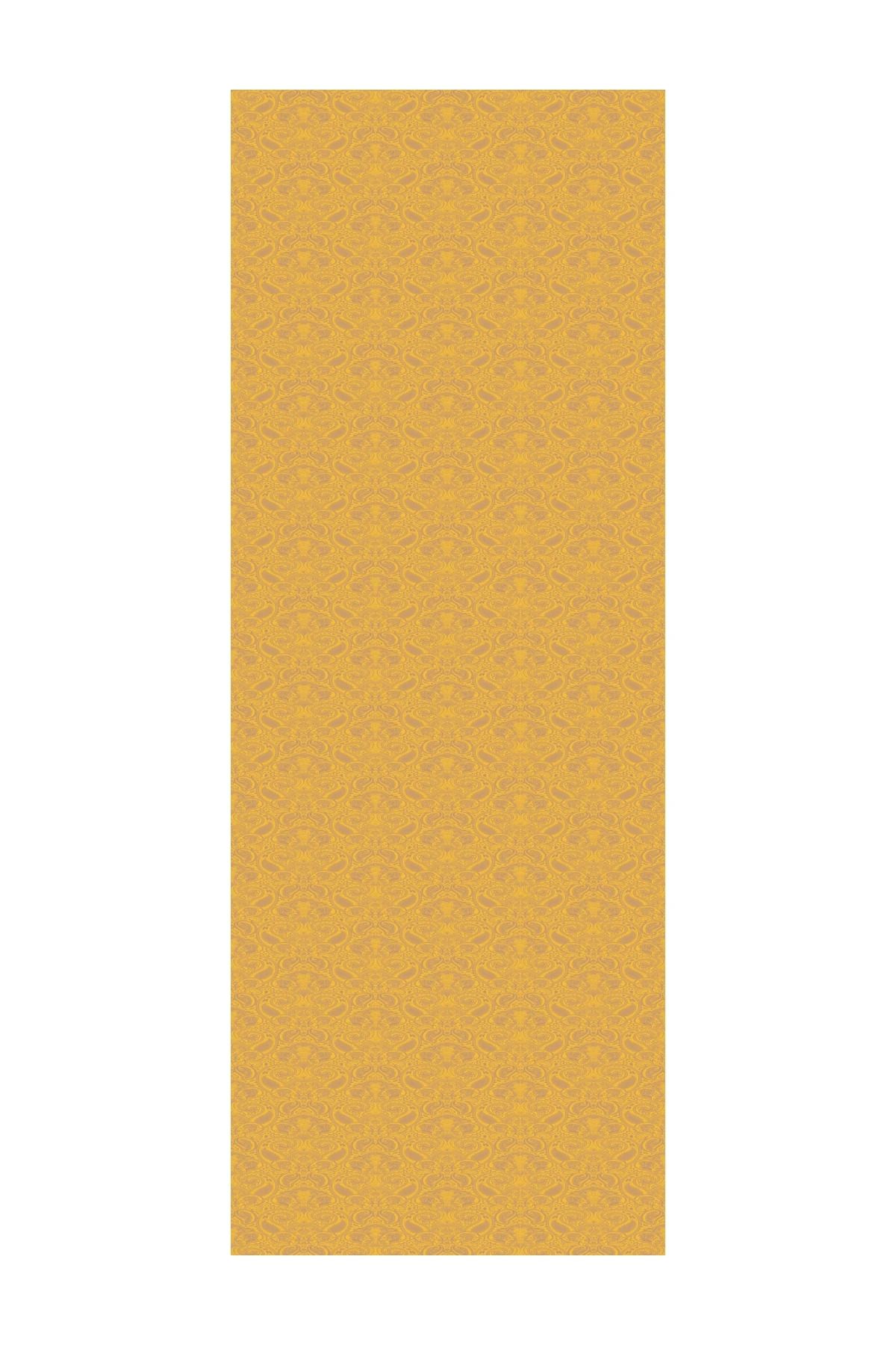 Mooncorn-Moren Pattern Shine Line Shawl Mink-Mustard 4