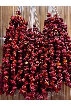 Bir Dünya Kuruyemiş Dolmalık Biber Acı Kurusu 1 İp Dizi 45 - 50 Adet