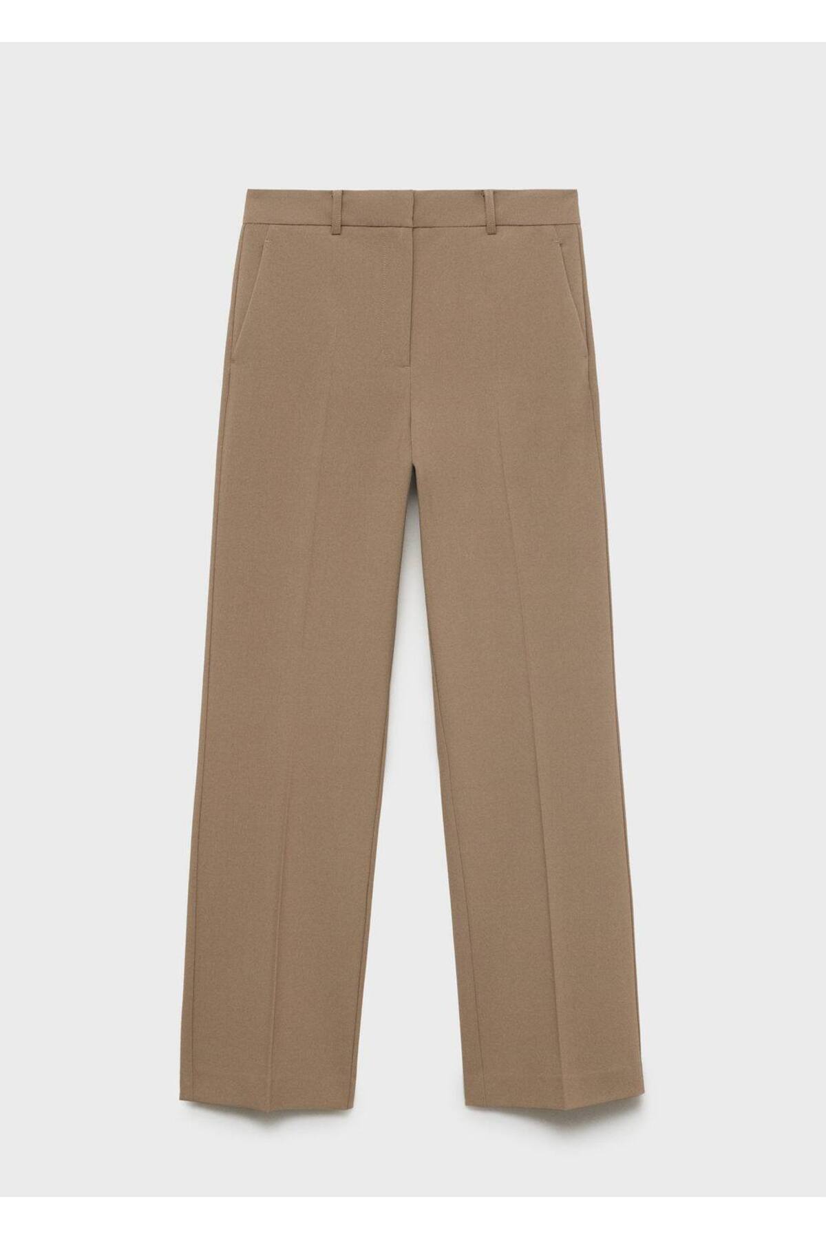 Düz kesim orta belli pantolon