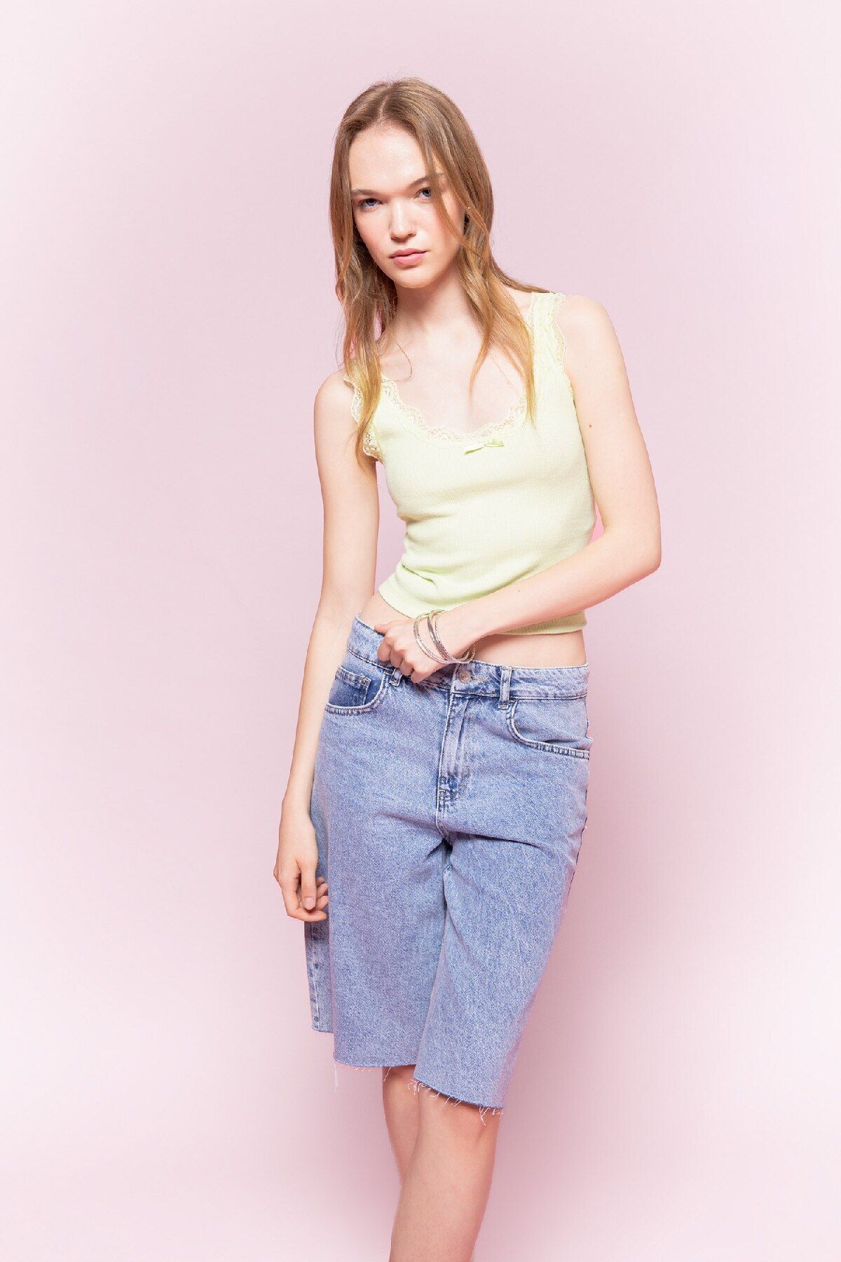DeFacto-Ribbed Camisole Athlete - Coool Cut D1610AX24SM 2
