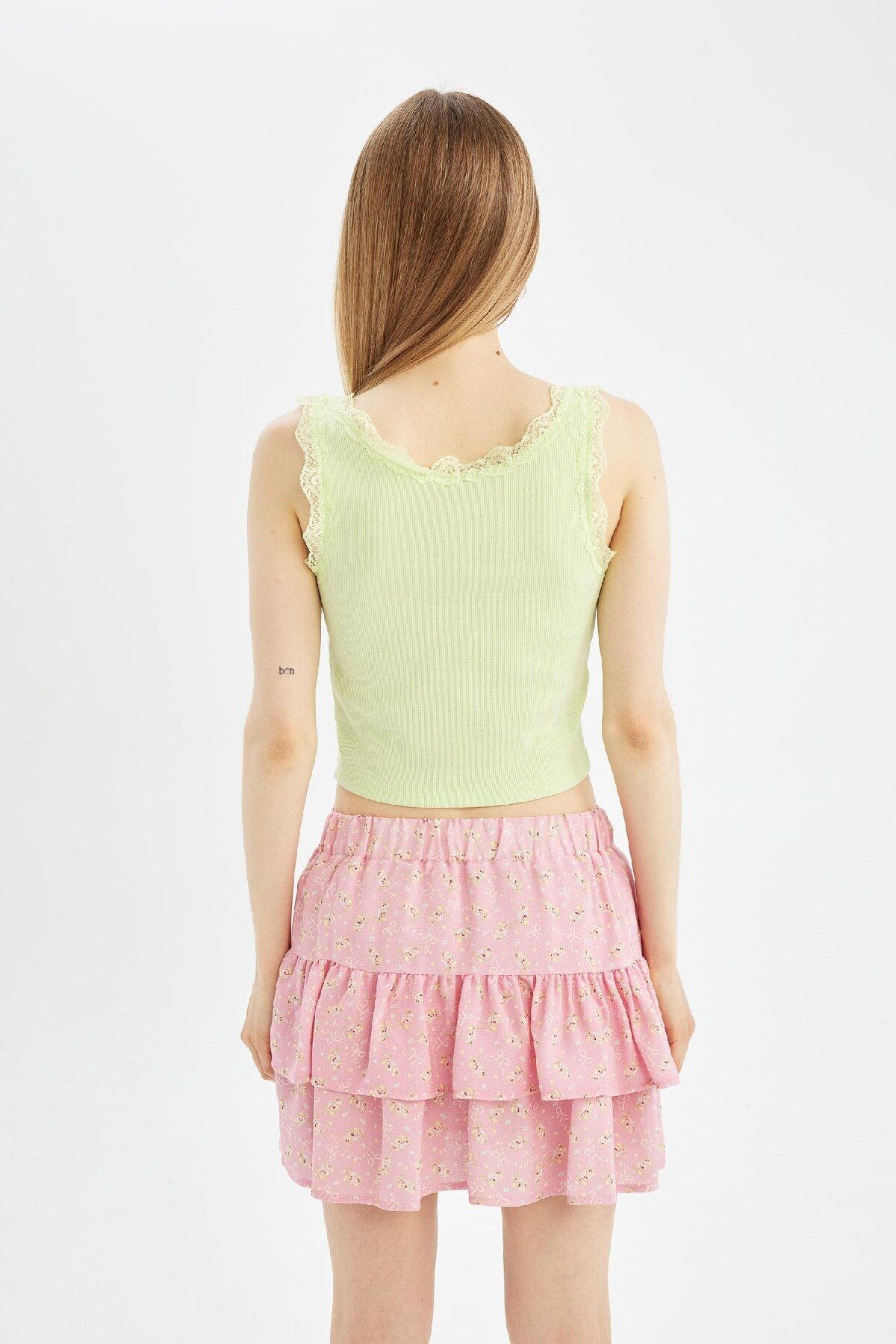 DeFacto-Ribbed Camisole Athlete - Coool Cut D1610AX24SM 8