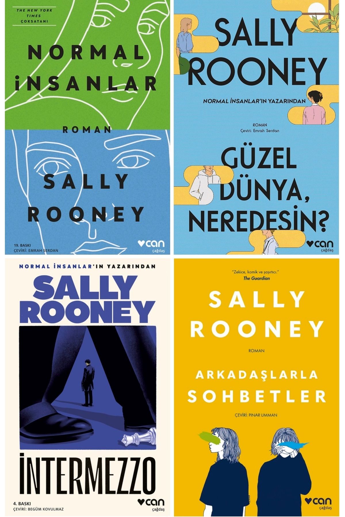 Penguin Books-4 Book Set - Normal People , Beautiful World, Where Are You? Intermezzo, Conversations with Friends 1