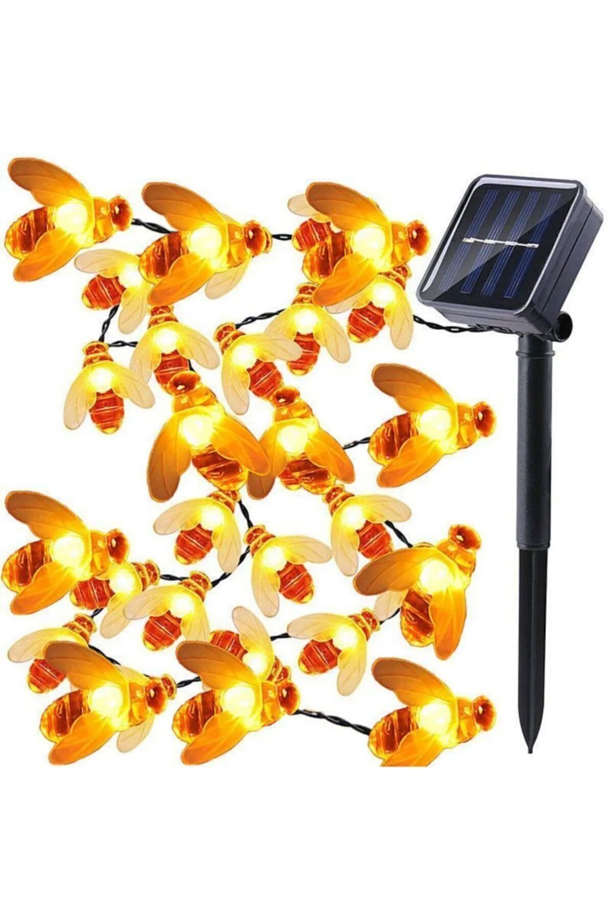 Dream Plus 30 Arı Led 4 Metre Solar Aydınlatma Gün IşığI Bahçe Balkon Ağaç Saksı Dekoratif Aydınlatma