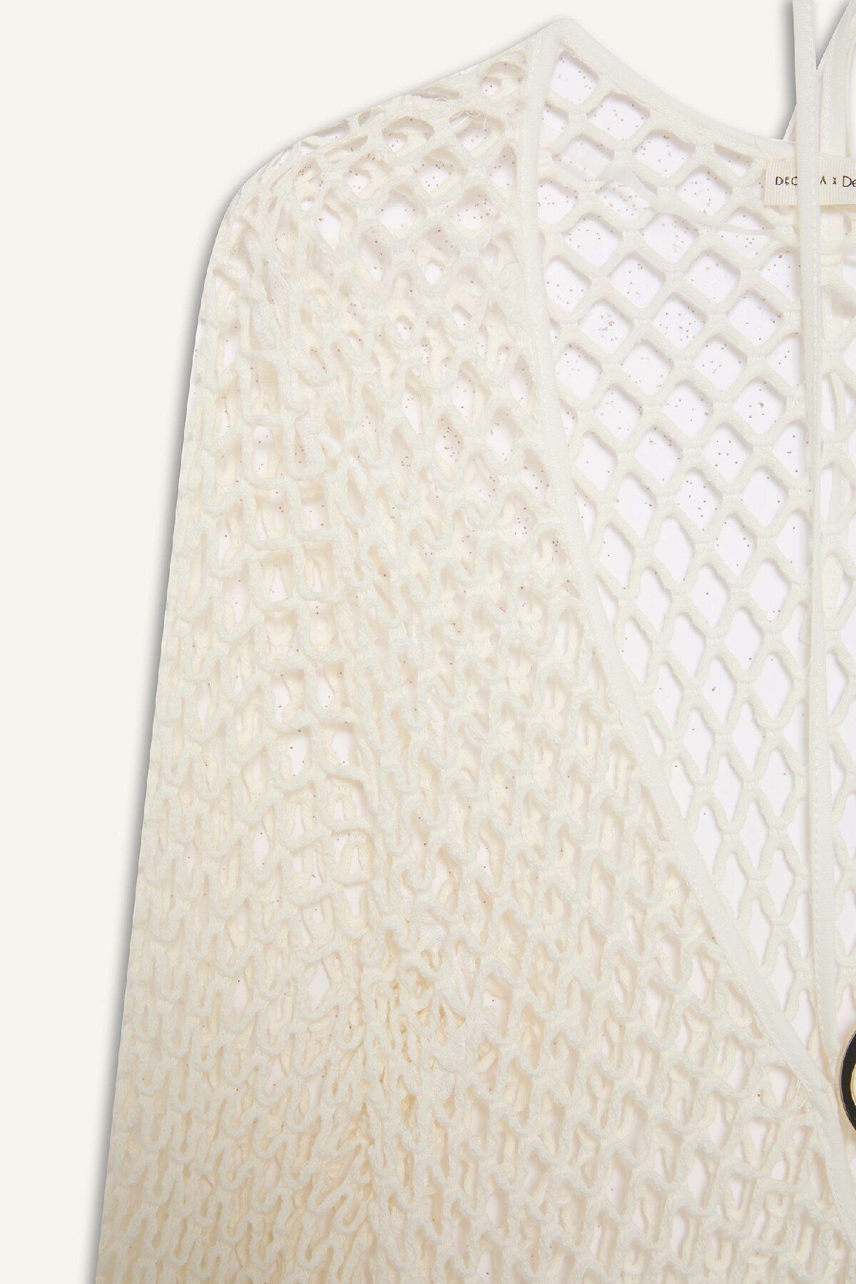 DeFacto-DeFacto Mesh Mini-Strandkleid - Langarm C5814AX24HS 2