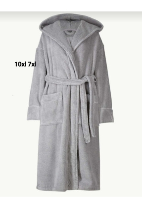 NİHAL Kapşonlu Bornoz Ultra Beden 7 Xl 10xl Seçenekleriyle