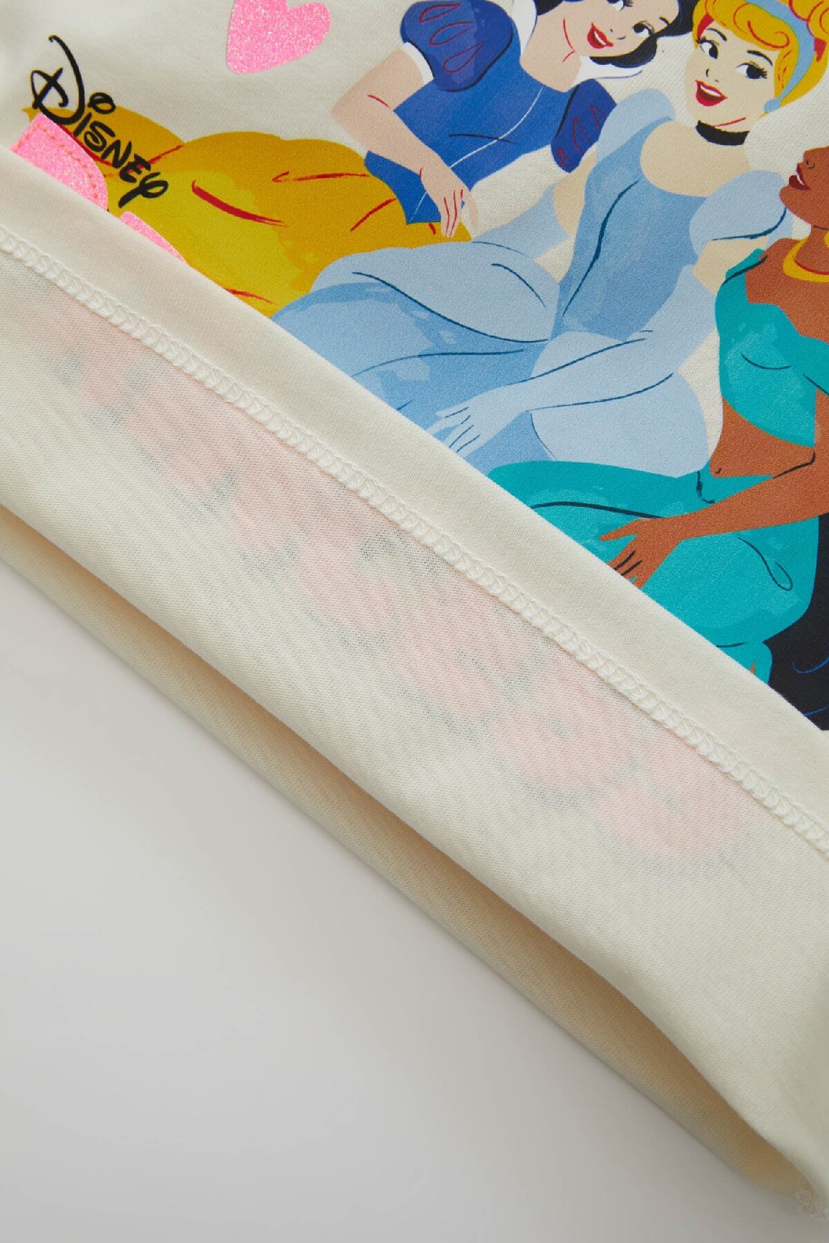 Defacto Kız Bebek Disney Prenses Bisiklet Yaka Fitilli Kaşkorse Uzun Kollu Tişört D2189A524AU fotoğrafı 3 (önizleme)