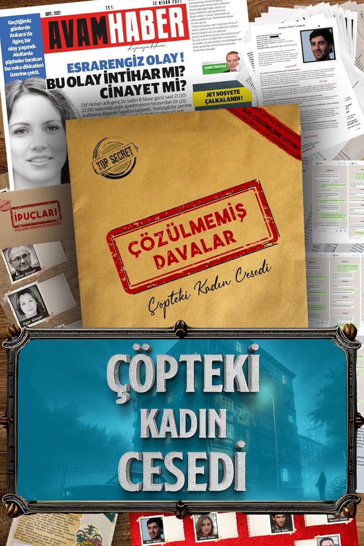 STOREMAX Davalar Dedektiflik Suç Çözümleme Oyunu Elif Akman Dosyası - Gizem Bulmaca Cinayet