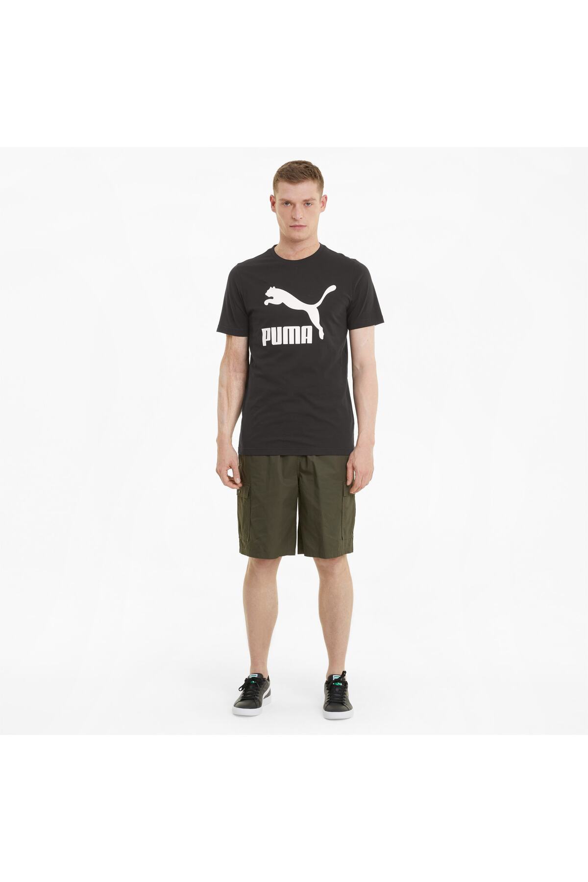 Puma-الشعار الكلاسيكي Erkek Siyah Tişört (530088-01) 3