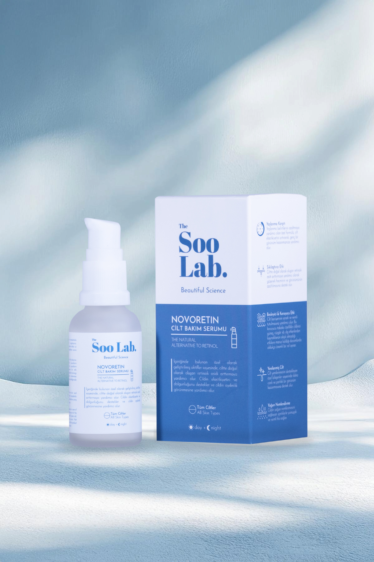 NovoRetin Cilt Bakım Serumu | NovoRetin, Panthenol, Hyaluronic Acid | 30 ml — 8684824382089 — تصویر 5 از 5