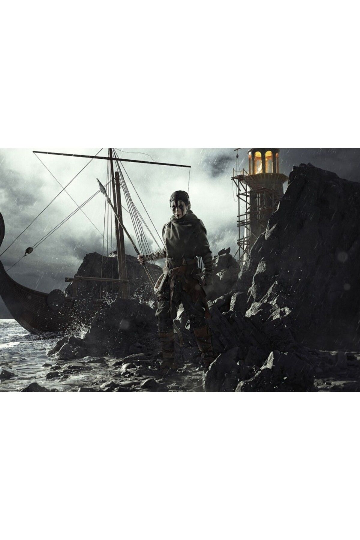 Zumzeria Tablou Canvas Hellblade Senua Cosplay, 80x50cm, Tablou1114, Zumzeria - One Size