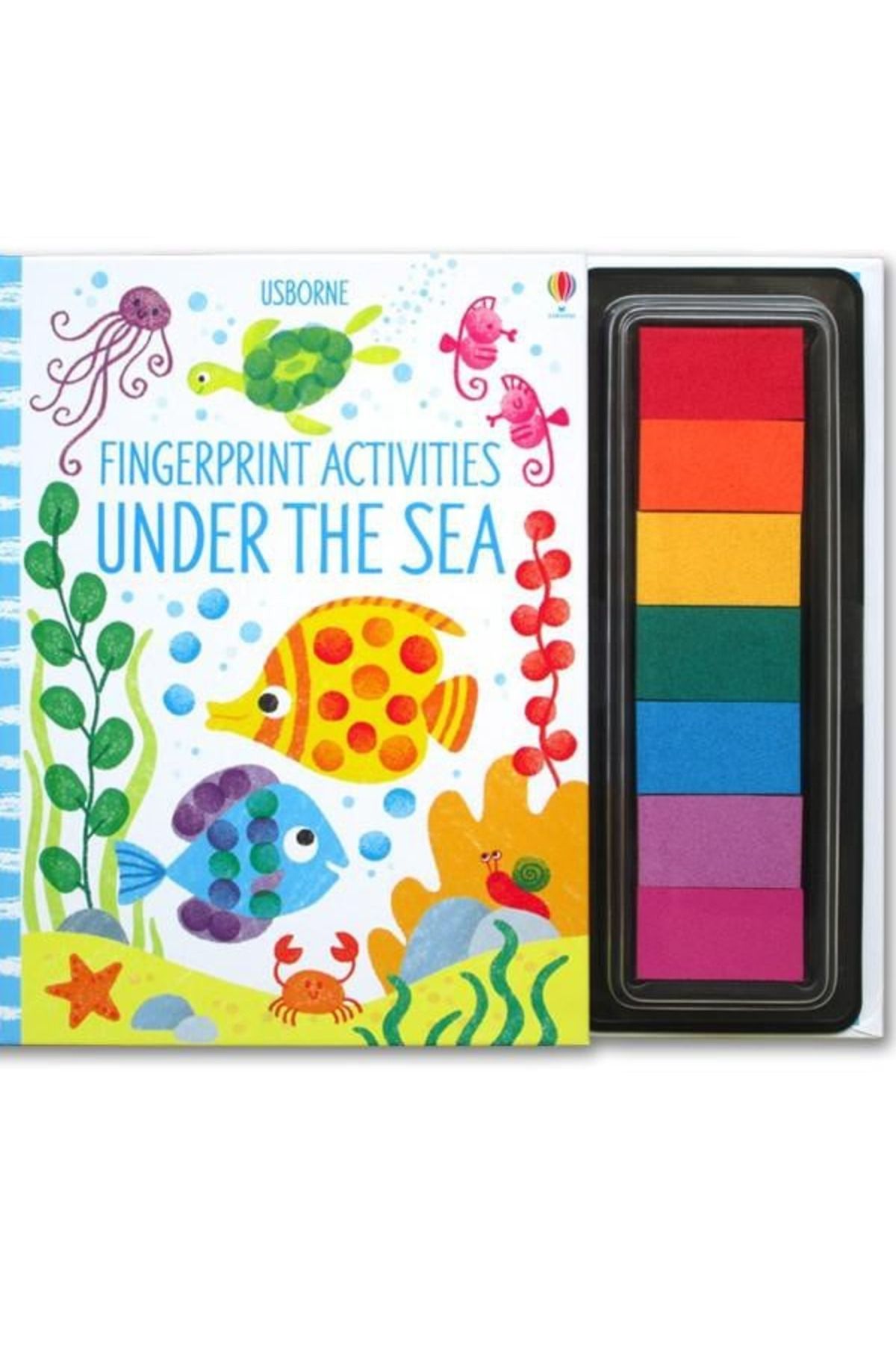 Usborne Carte Cu Activitati De Pictat Cu Degetelele Fingerprint Activities Under The Sea - One Size
