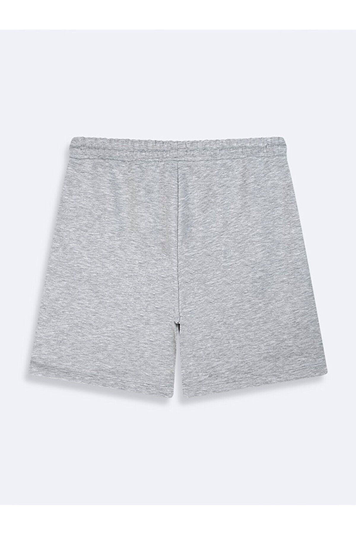 Ltb-Basic Regular Zippered Gray Shorts 2