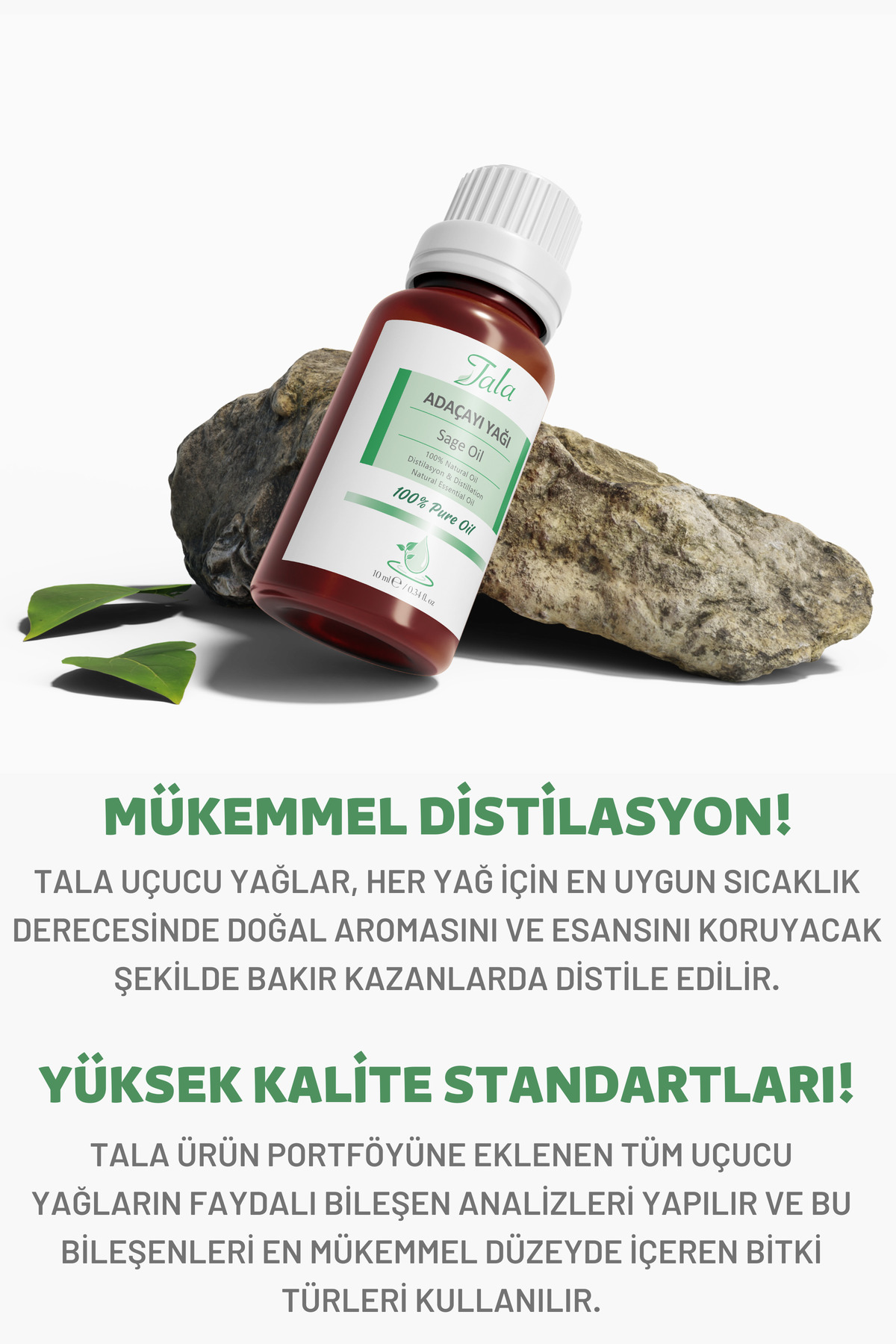 Adaçayı (Acı Elma) Uçucu Yağı %100 Saf ve Doğal 10 Ml — acı elma ada çayı — تصویر 4 از 5