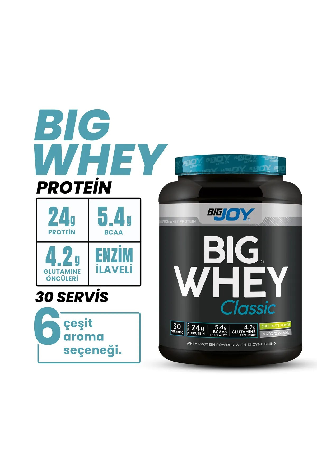 Bigjoy Big Whey Classic Whey Protein Tozu 915 gr Çilek Aromalı 2